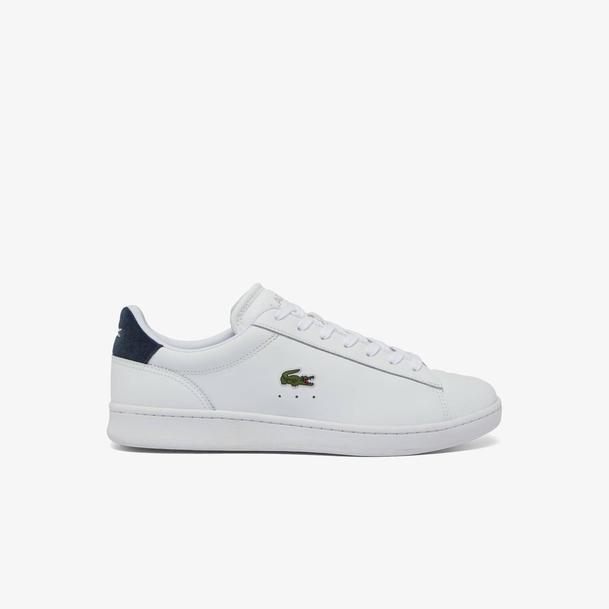 Lacoste Men's Carnaby Low-Top Trainers - White/Navy 042 - Size 9.5 (44)