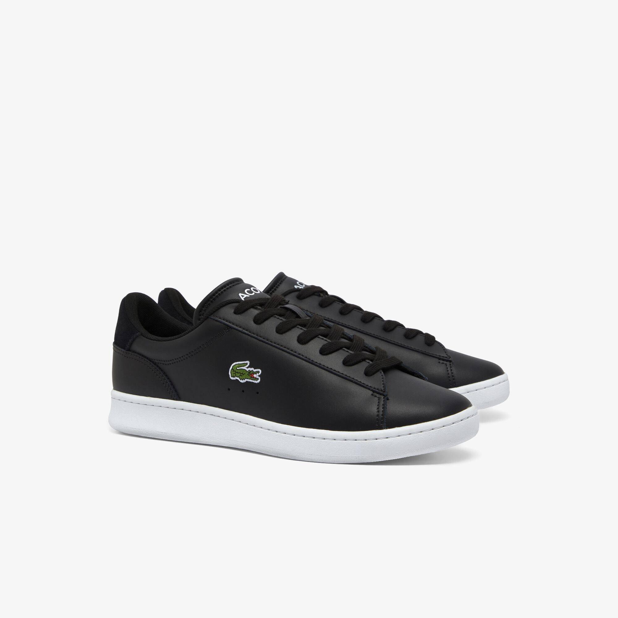 Lacoste Men's Carnaby Low-Top Trainers - Black/White 312 - 6 (39.5)