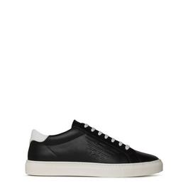 Emporio Armani Leather Trainers