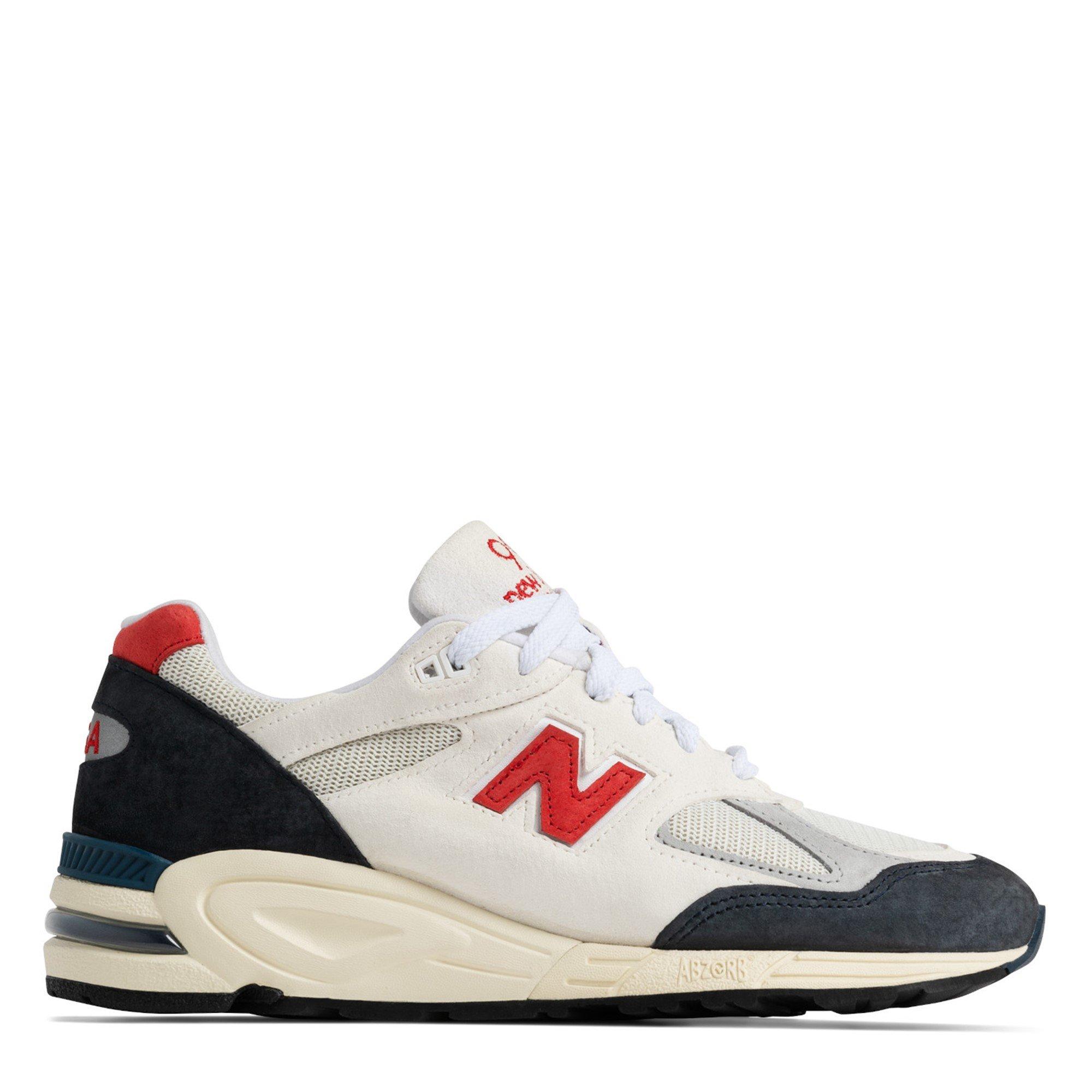 Nb Navy - New Balance - Men's 990v2 Low-Top Trainers - 1