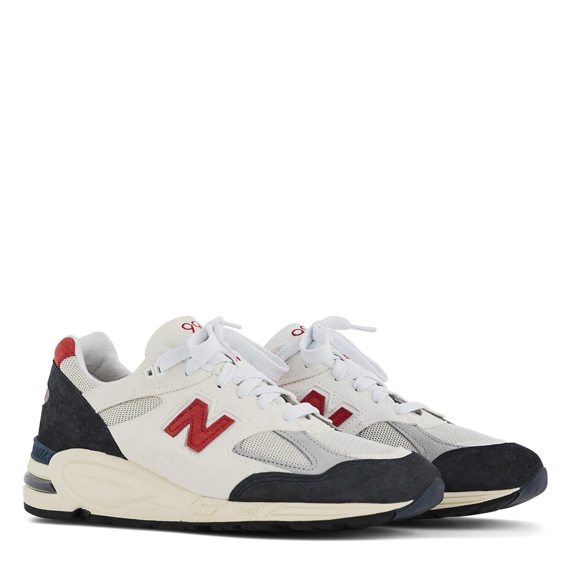 Nb Navy - New Balance - Men's 990v2 Low-Top Trainers - 4