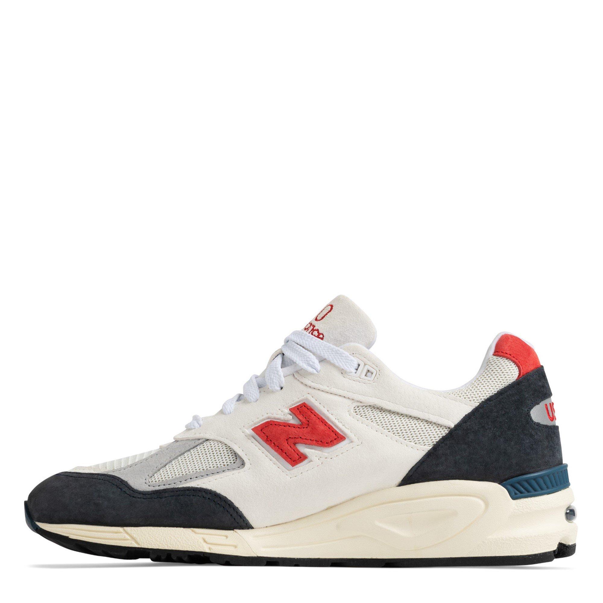 Nb Navy - New Balance - Men's 990v2 Low-Top Trainers - 7