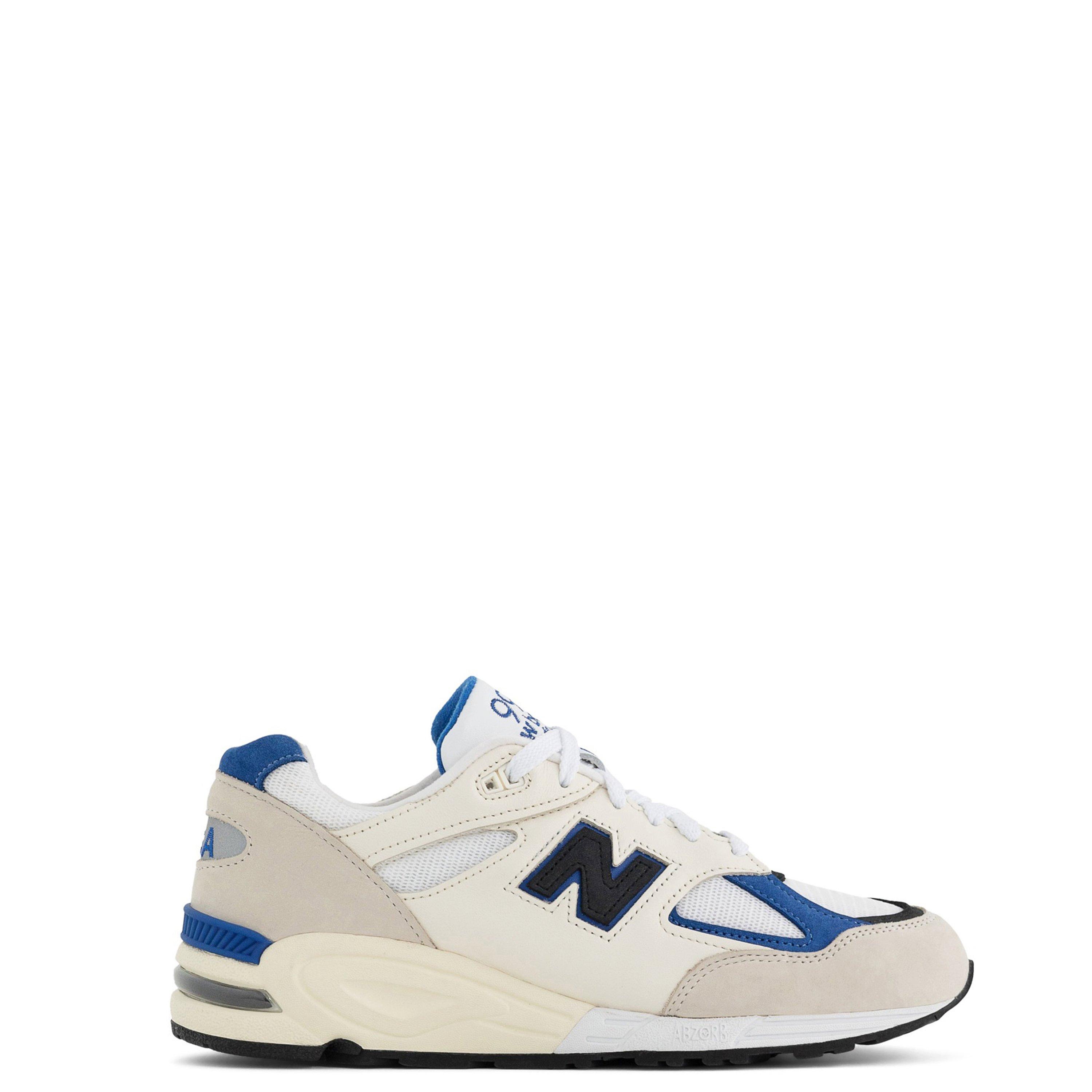 White - New Balance - Men's 990v2 ENCAP Low-Top Trainers - 1