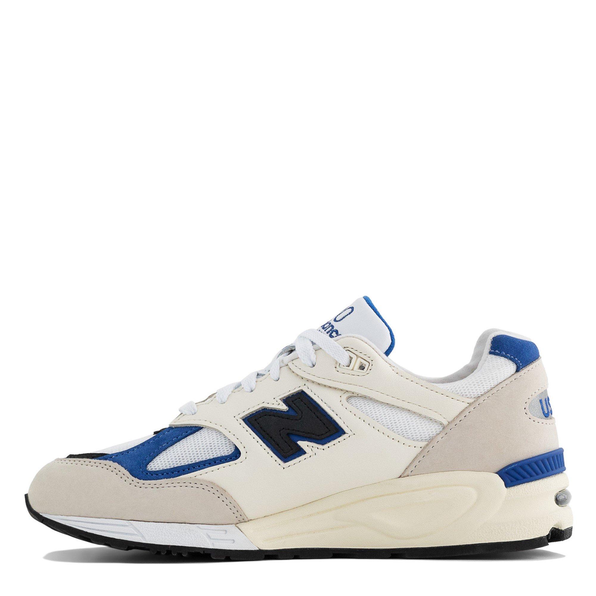 White - New Balance - Men's 990v2 ENCAP Low-Top Trainers - 6