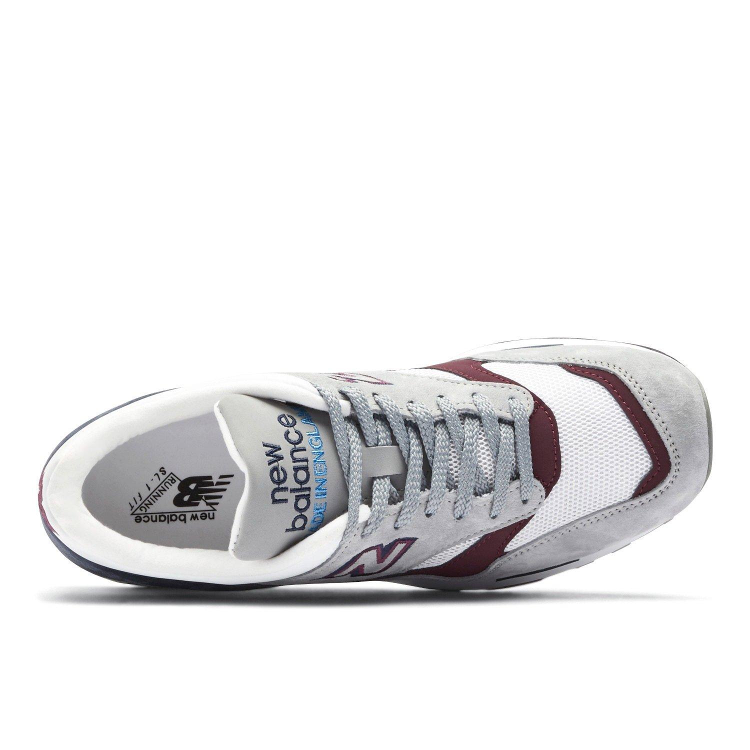 Grey - New Balance - Men's Leather and Mesh Low-Top Trainers - 3