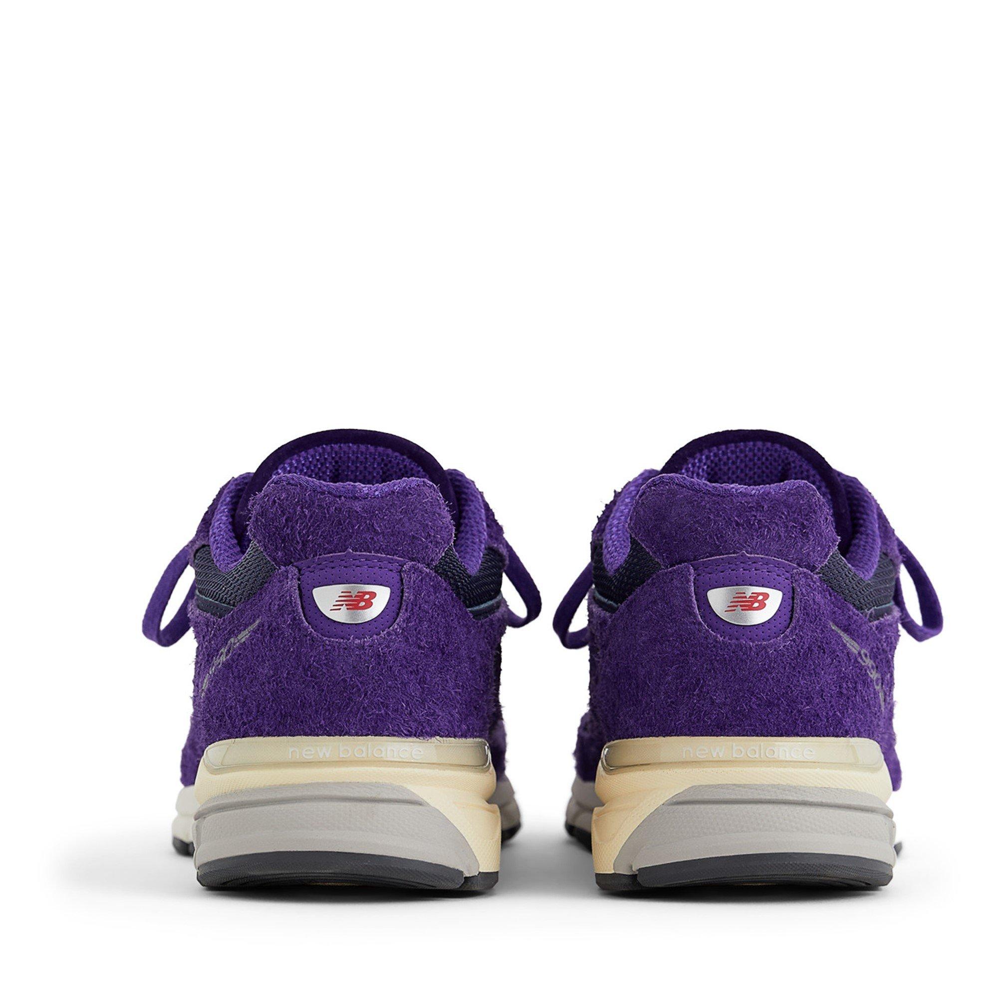 Plum - New Balance - 990v4 Trainers - 3