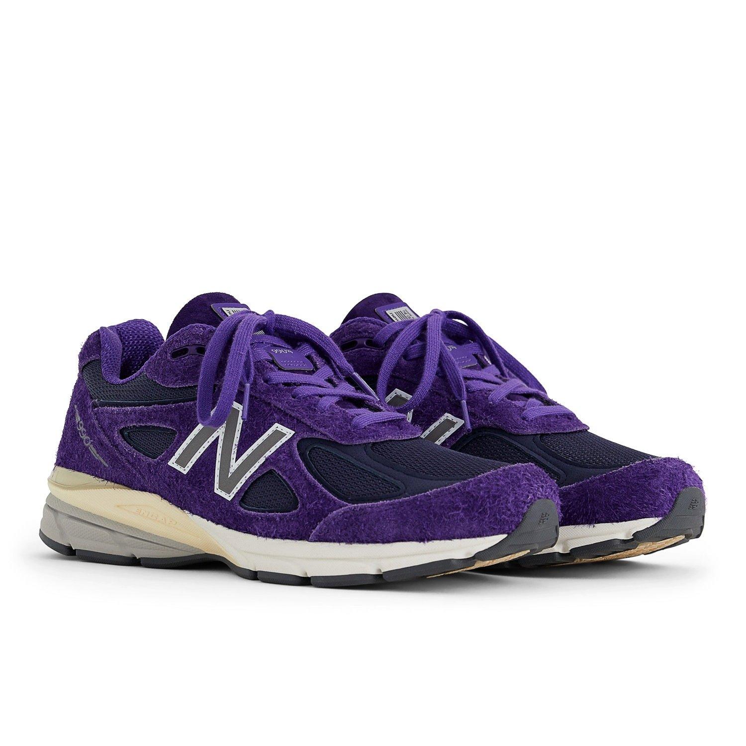 Plum - New Balance - 990v4 Trainers - 4