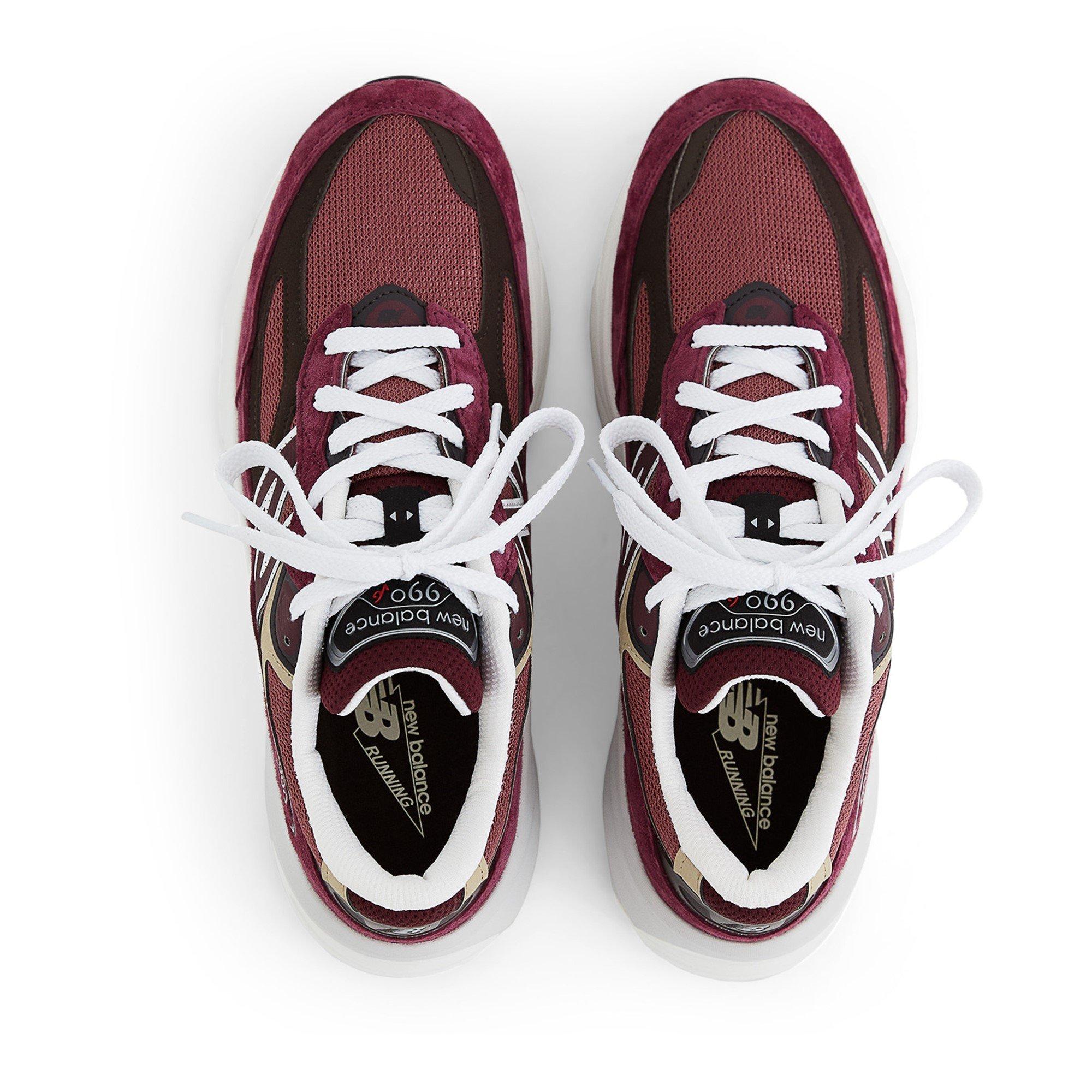 Burgundy - New Balance - New Balance 990v6 Trainers Made In Usa - 2