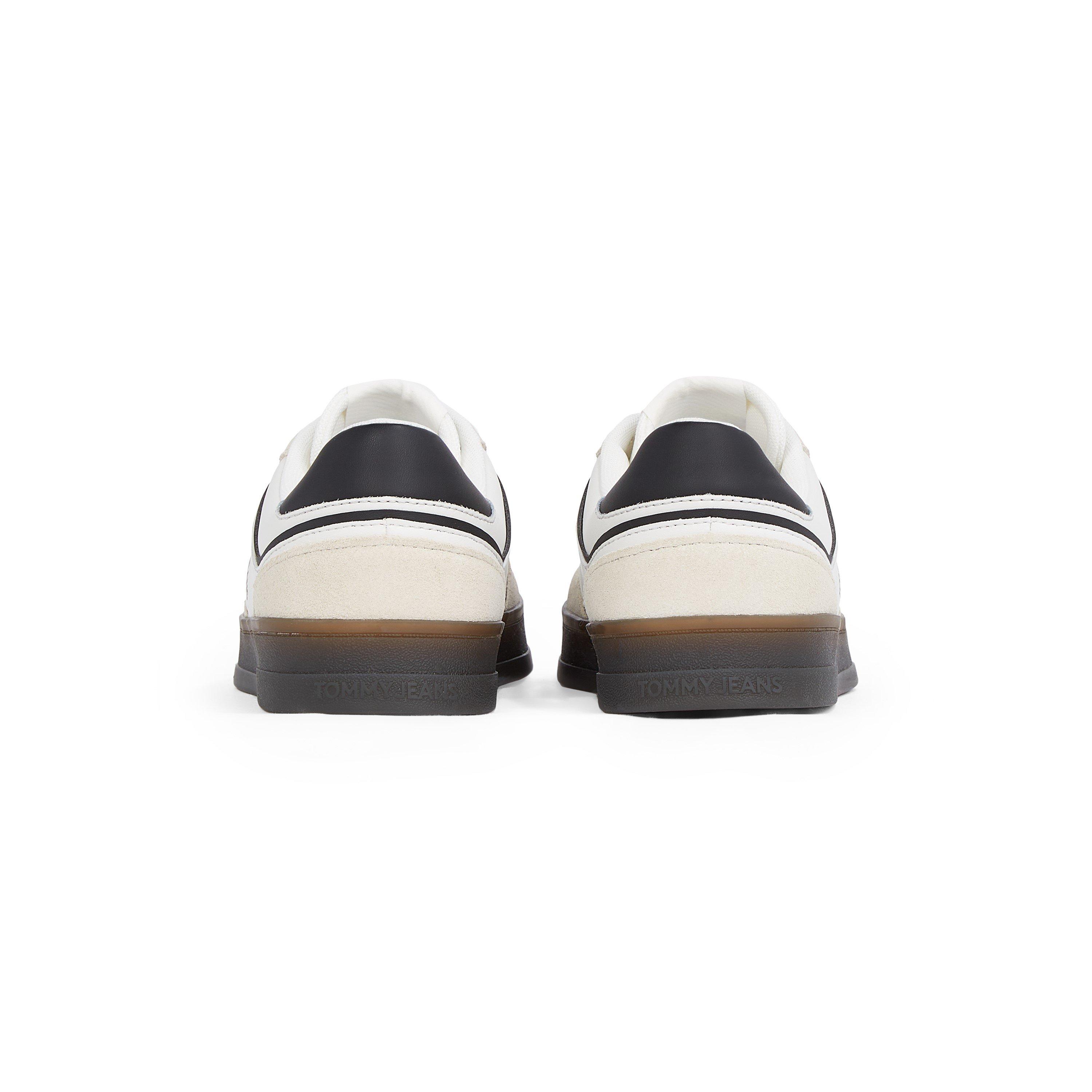 Bijela/Crna/Žvakaća guma - Tommy Jeans - Men's Greenwich Leather Low-Top Trainers - 6