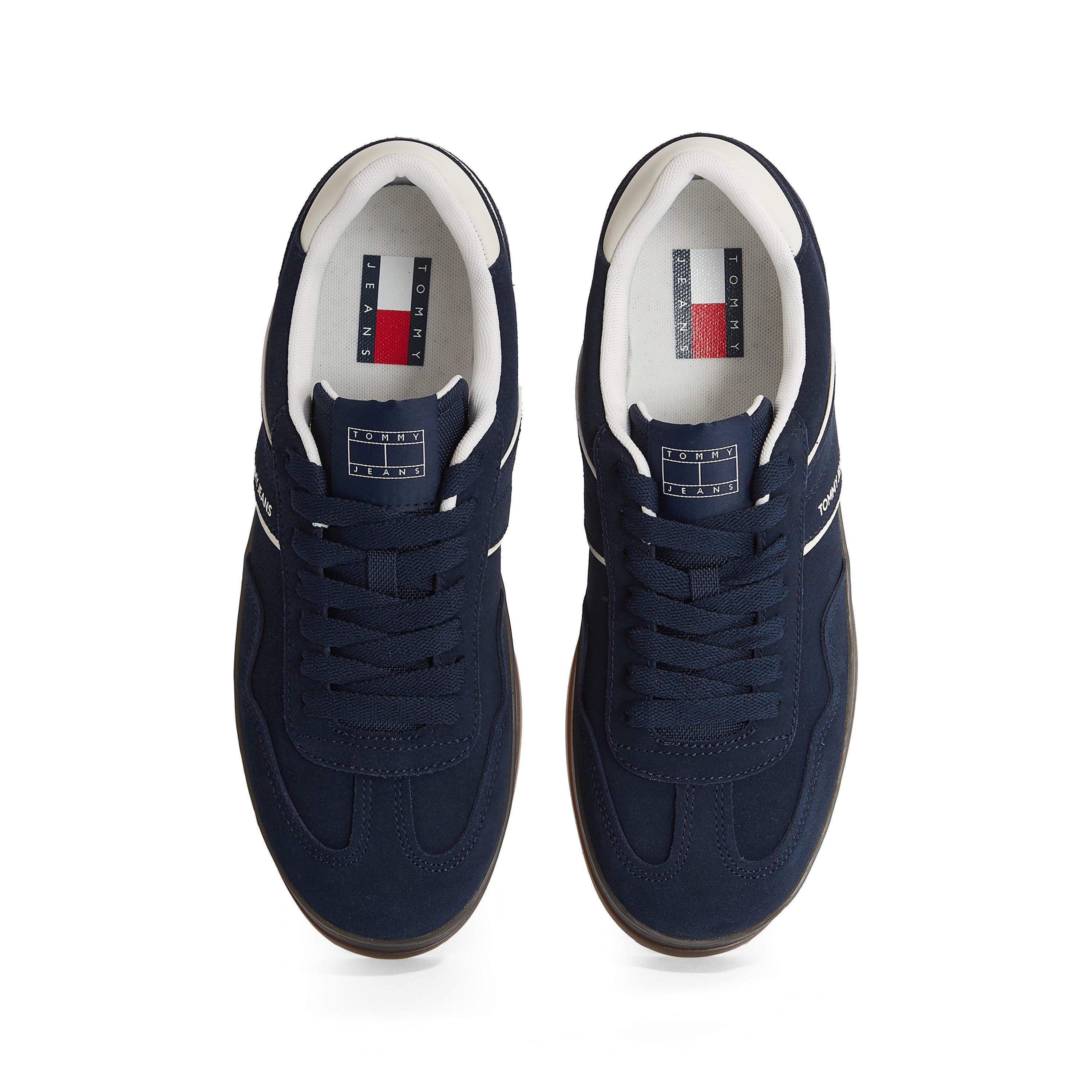 DkNavy/Wht/Gum - Tommy Jeans - Men's Greenwich Suede Low-Top Trainers - 4