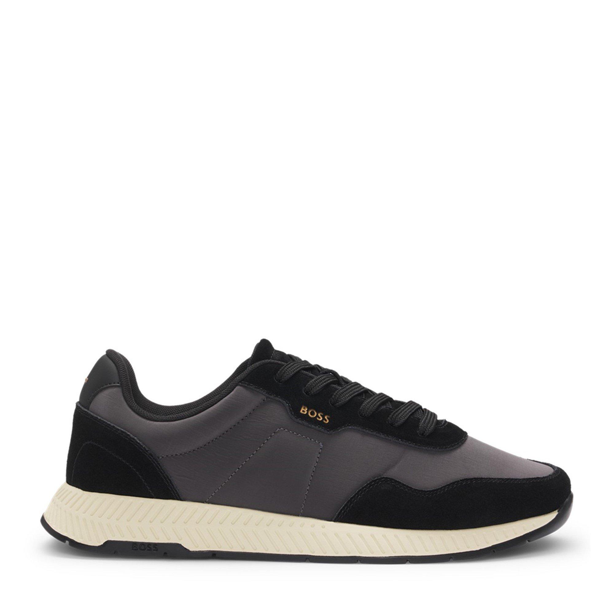 Boss Mens BOSS Titanium Run Low-Top Trainers - Charcoal 010 - Size 7 (41)