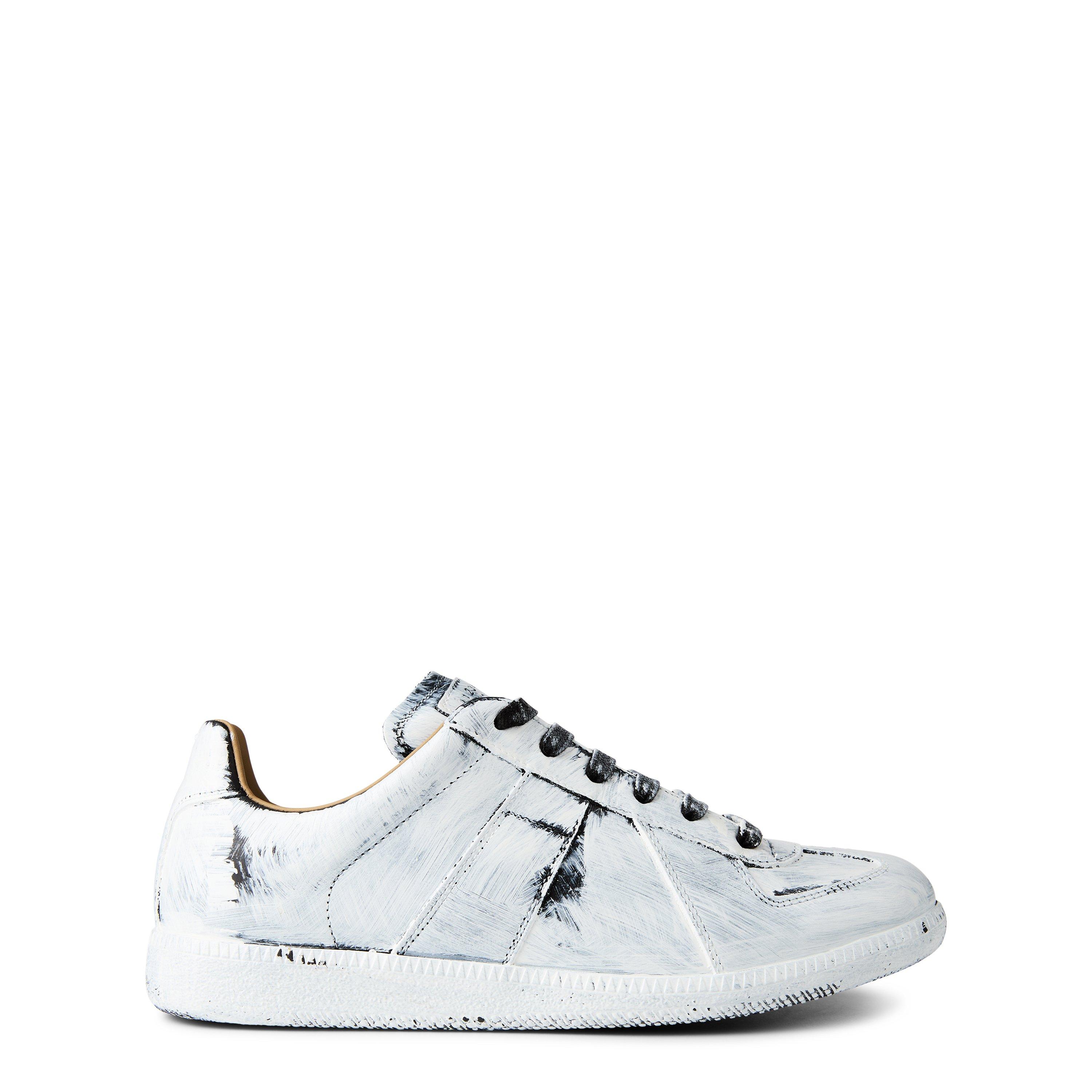 Maison Margiela Men's Replica Bianchetto Painted Low-Top Trainers