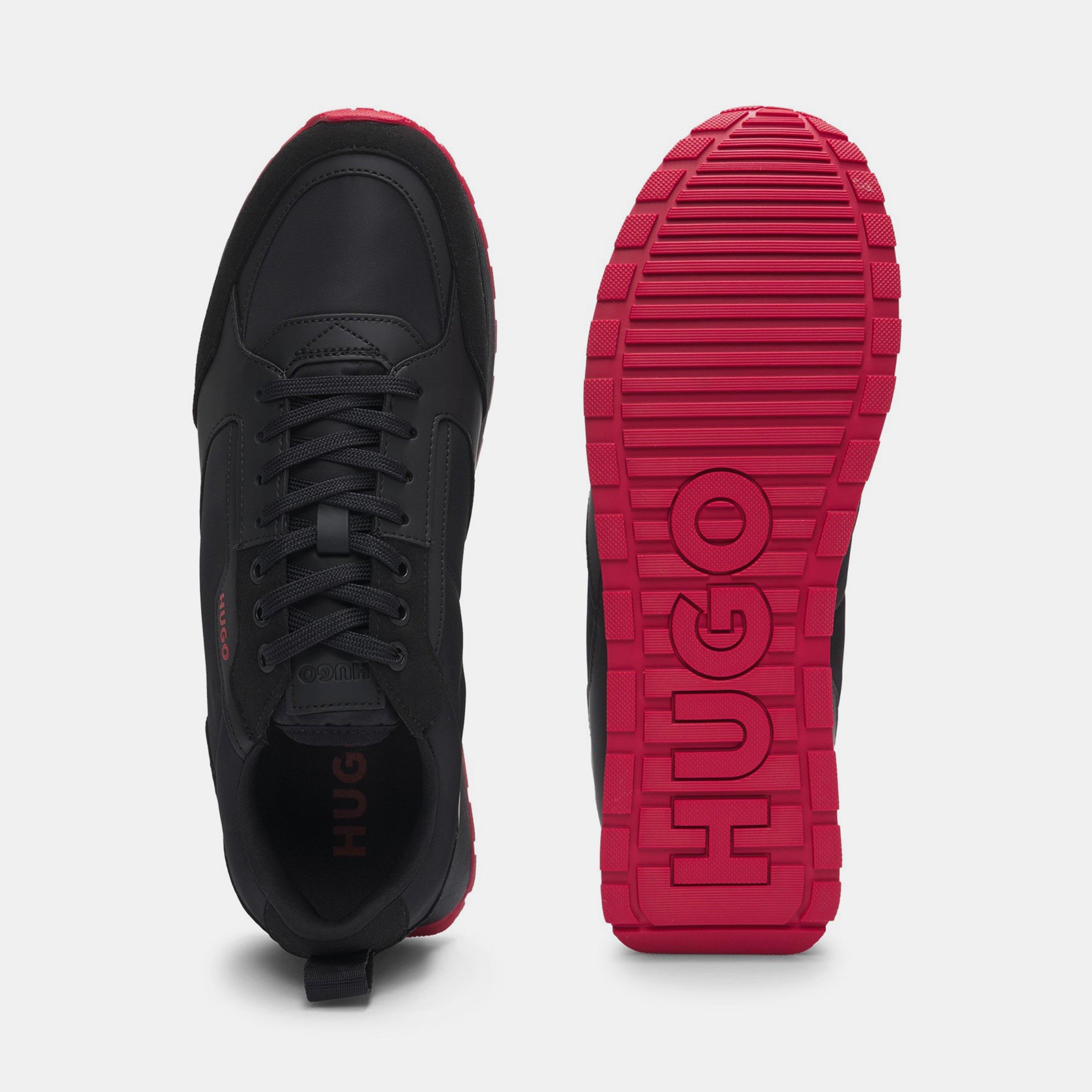 Black/Red 001 - Hugo - Men's Icelin Runners - 6