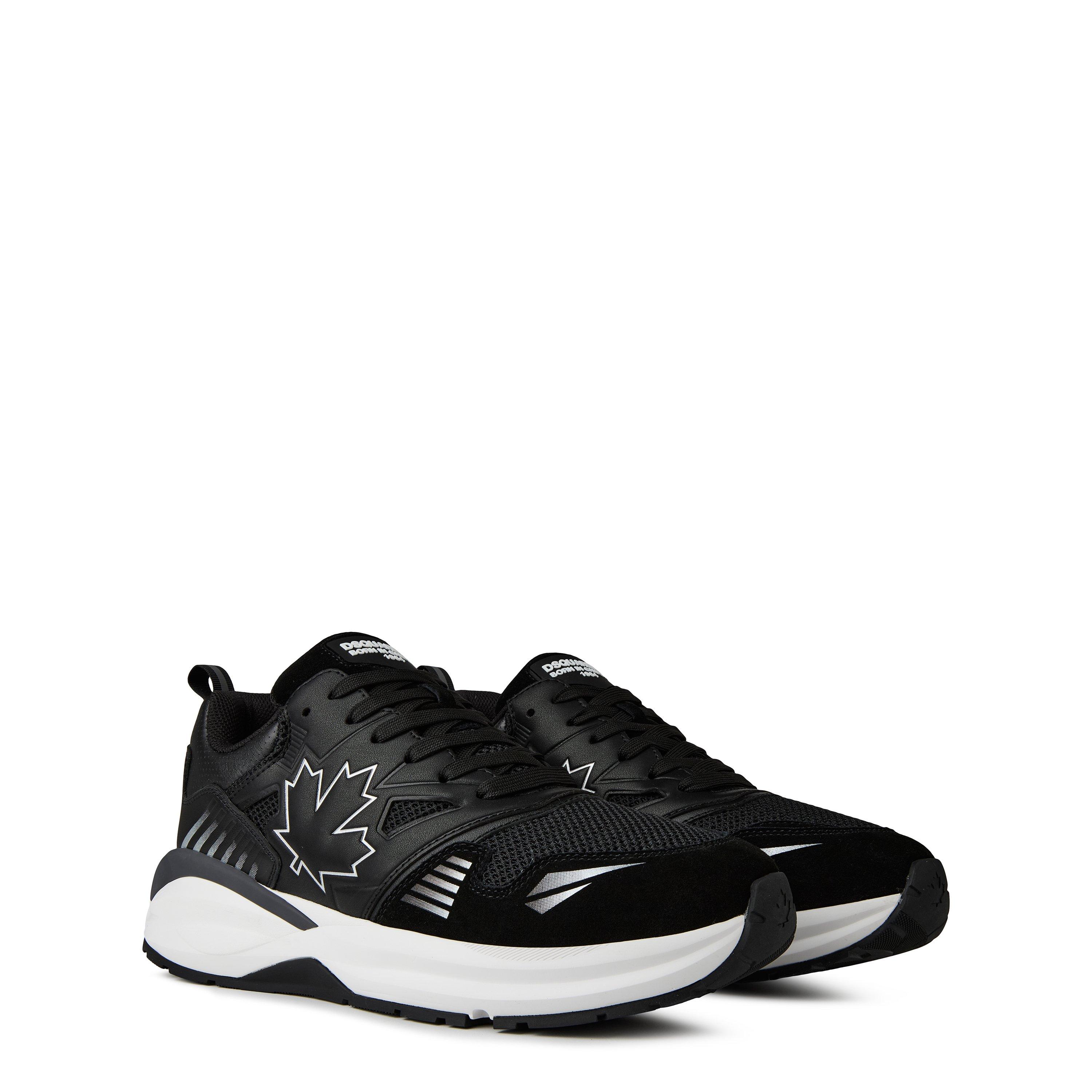 Black/White - DSquared2 - Dash Runner Trainers - 4
