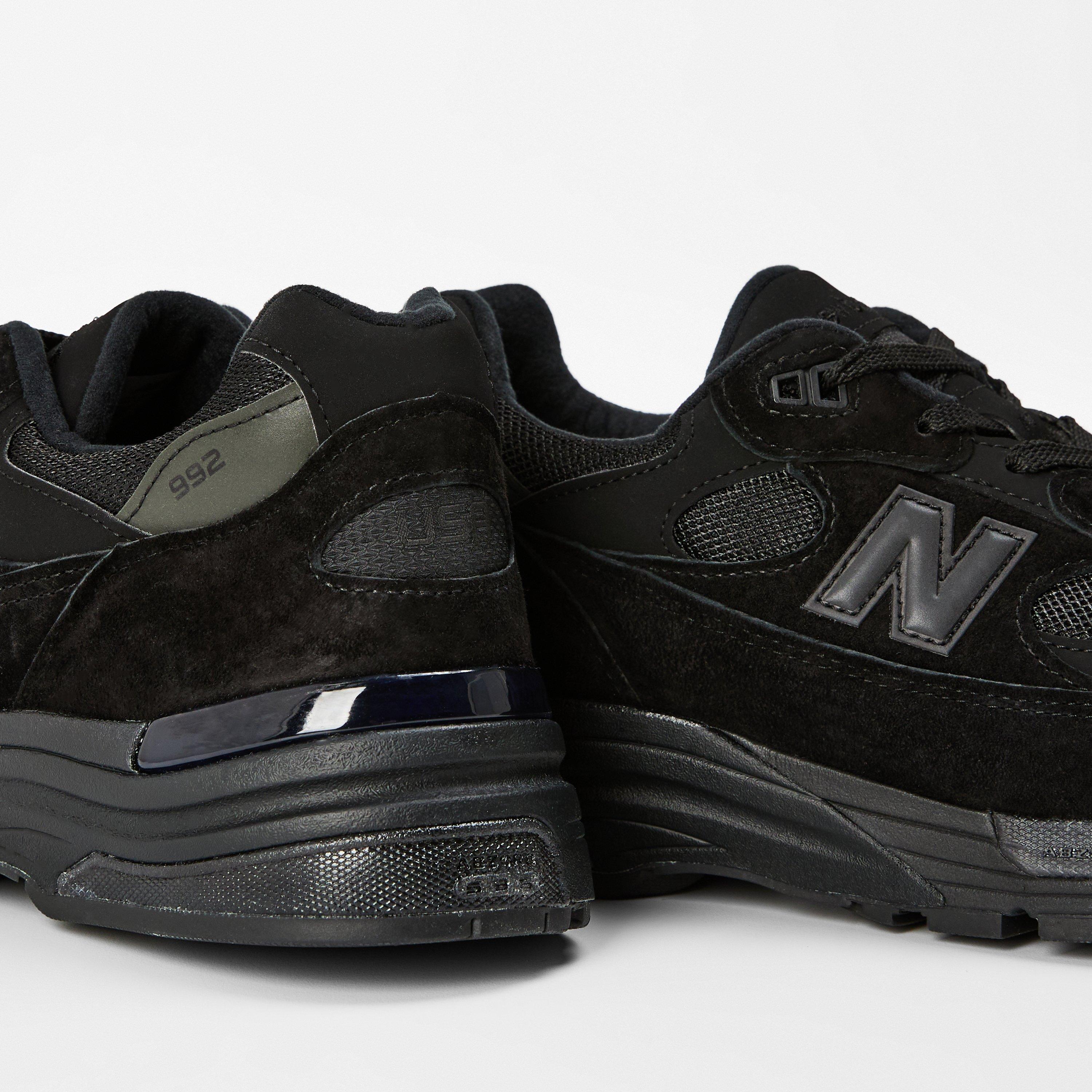 Black - New Balance - 992 Trainers - 3
