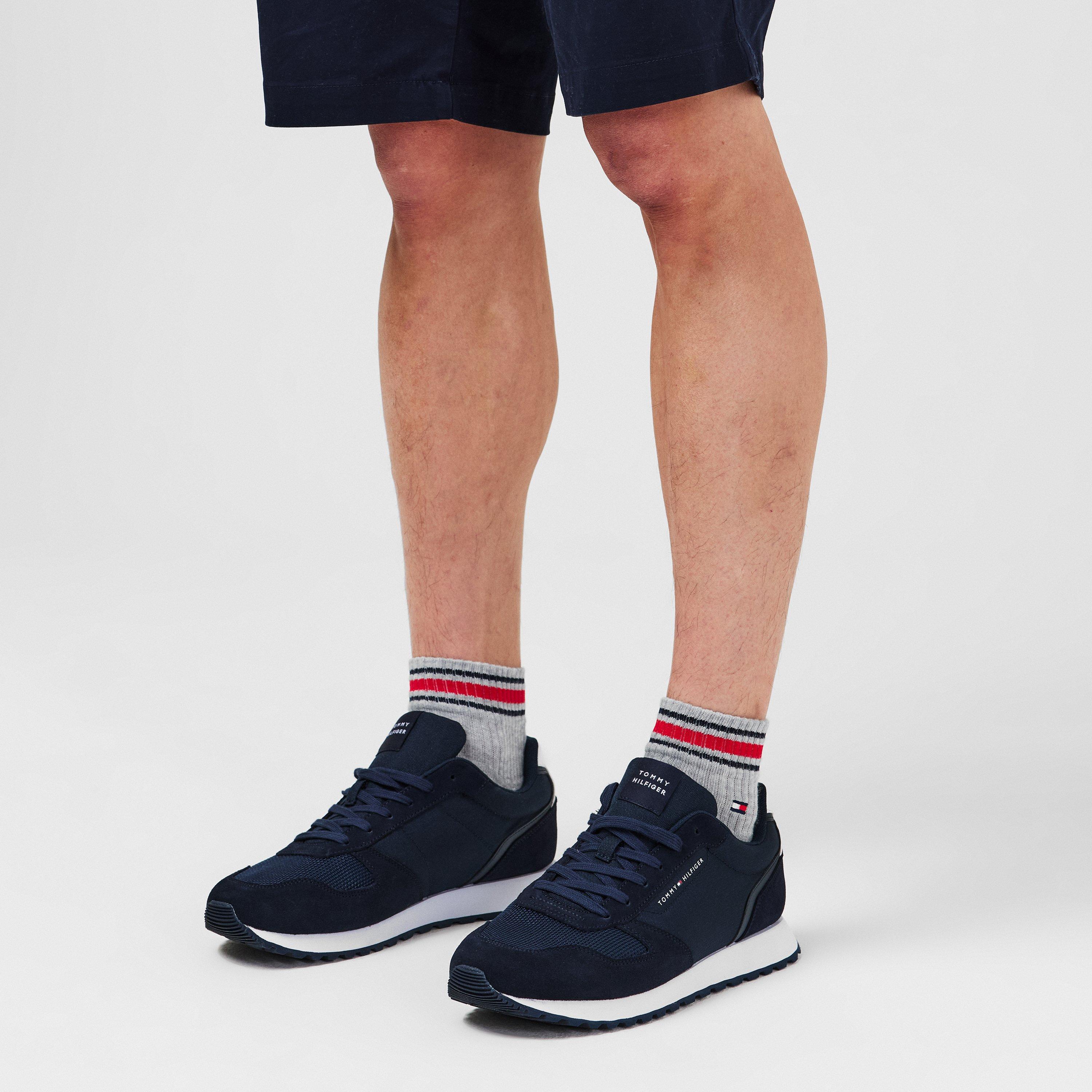 Navy/White - Tommy Hilfiger - Men's EVA Mix Flag Runners - 2