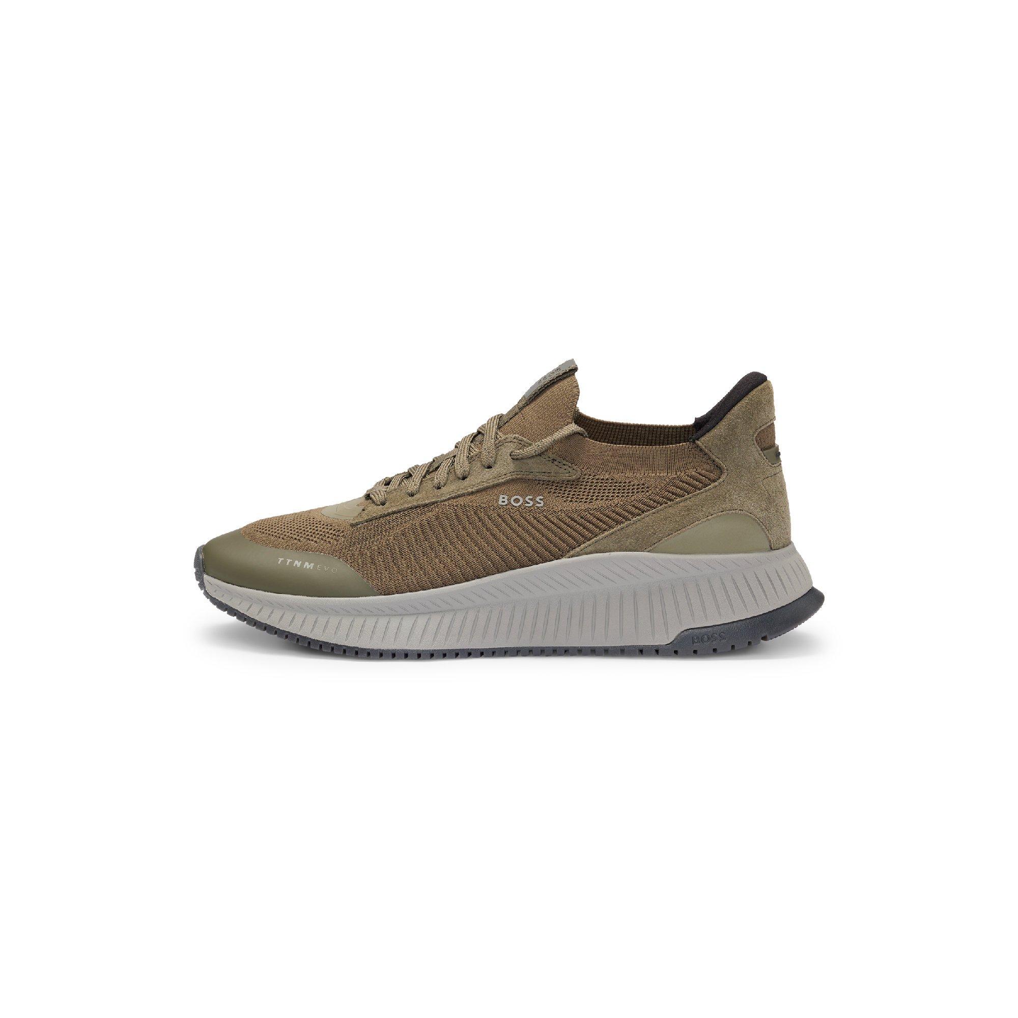 Dark Green - Boss - Men's TTNM EVO Trainers with Signature Detailing - 2