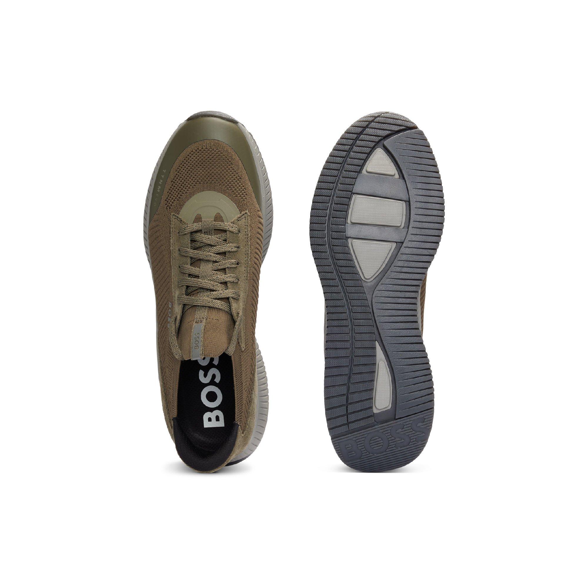 Dark Green - Boss - Men's TTNM EVO Trainers with Signature Detailing - 3