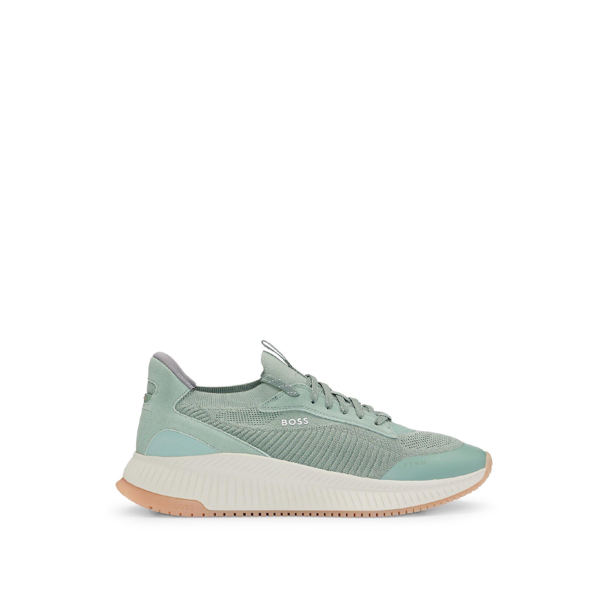 Boss Men's Ttnm Evo Trainers With Signature Detailing - Open Green - 6 (40)
