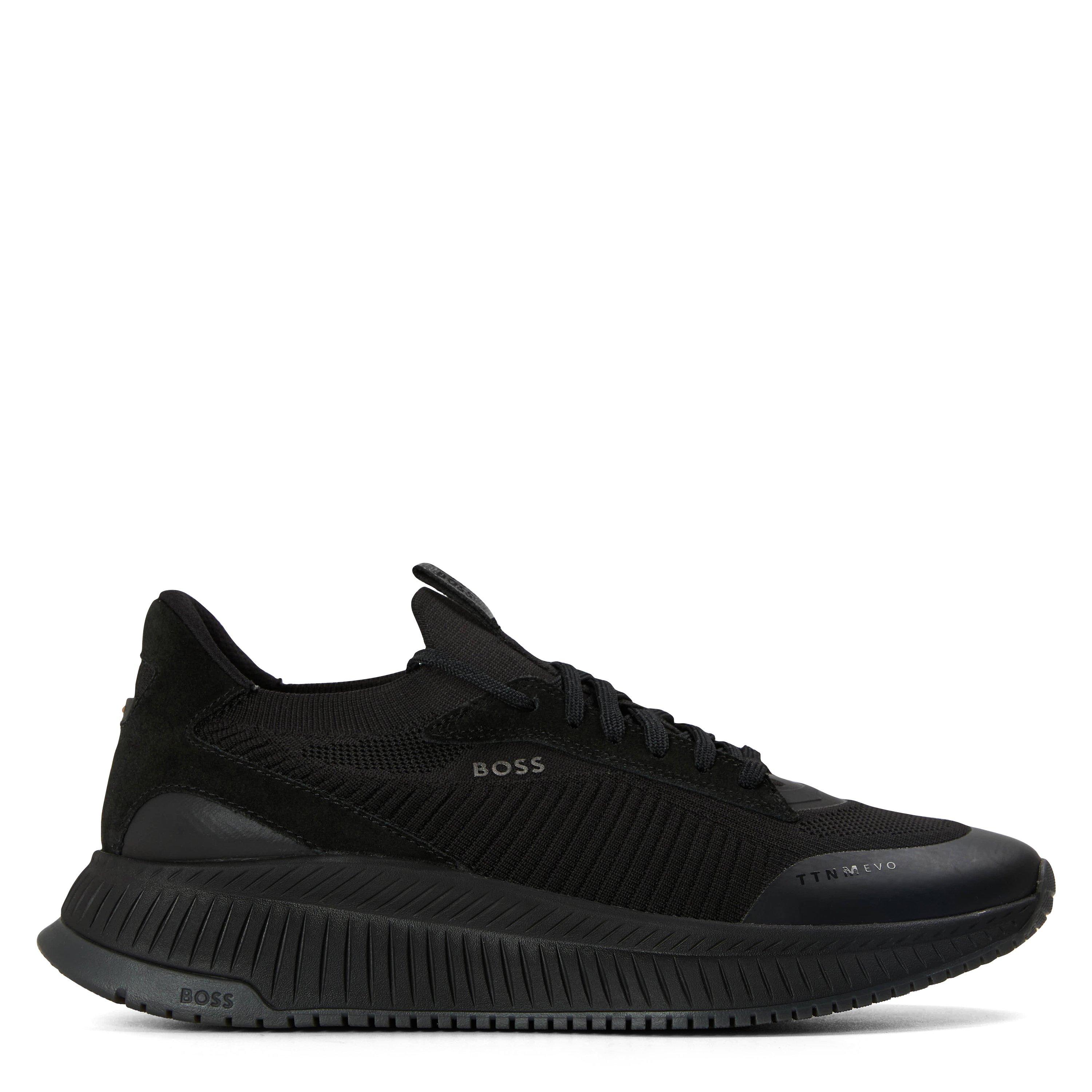 Boss Men's Ttnm Evo Trainers With Signature Detailing - Black - 14 (48)