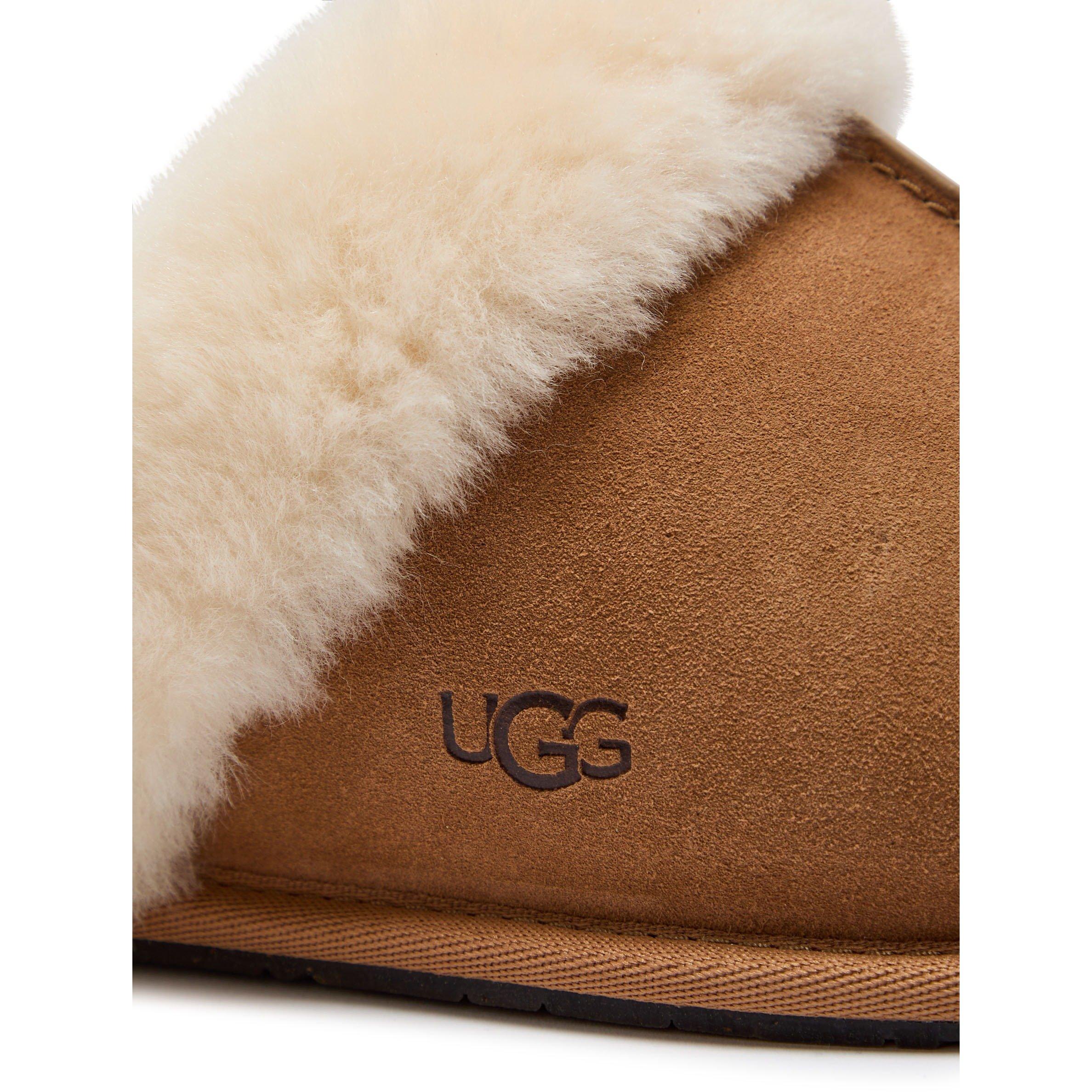 TAN - Ugg - Women's Scuffette II Suede Mule Slippers - 4