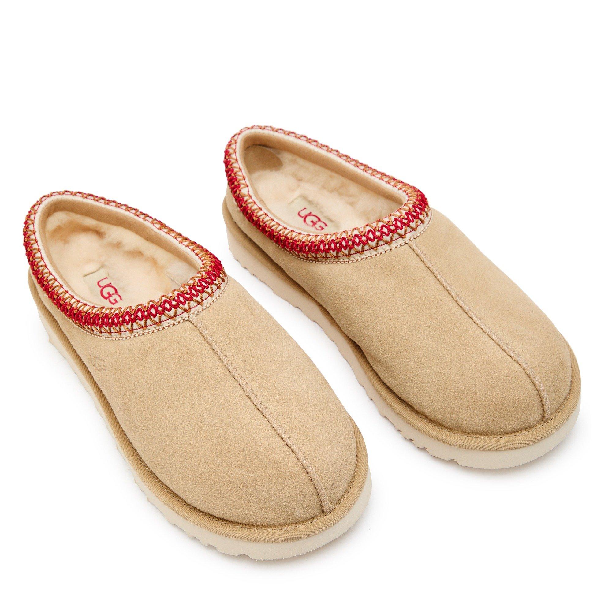 BEIGE - Ugg - Women's Tasman II Suede Mule Slippers - 3