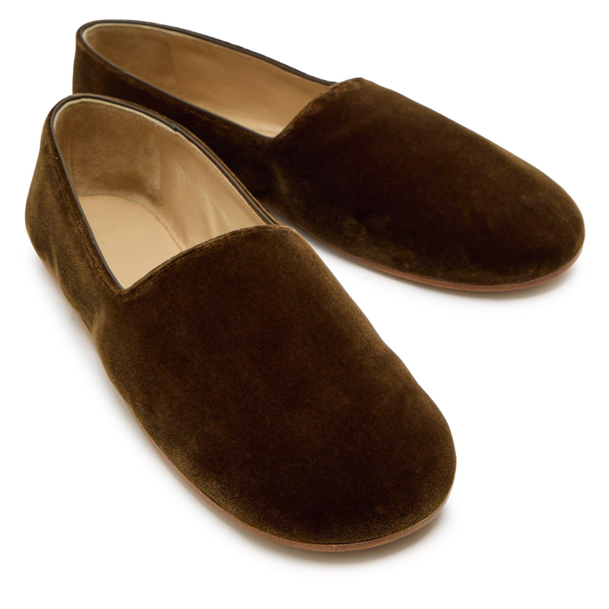 BROWN - The Row - Women's Ponti Ballerina Slippers - 3