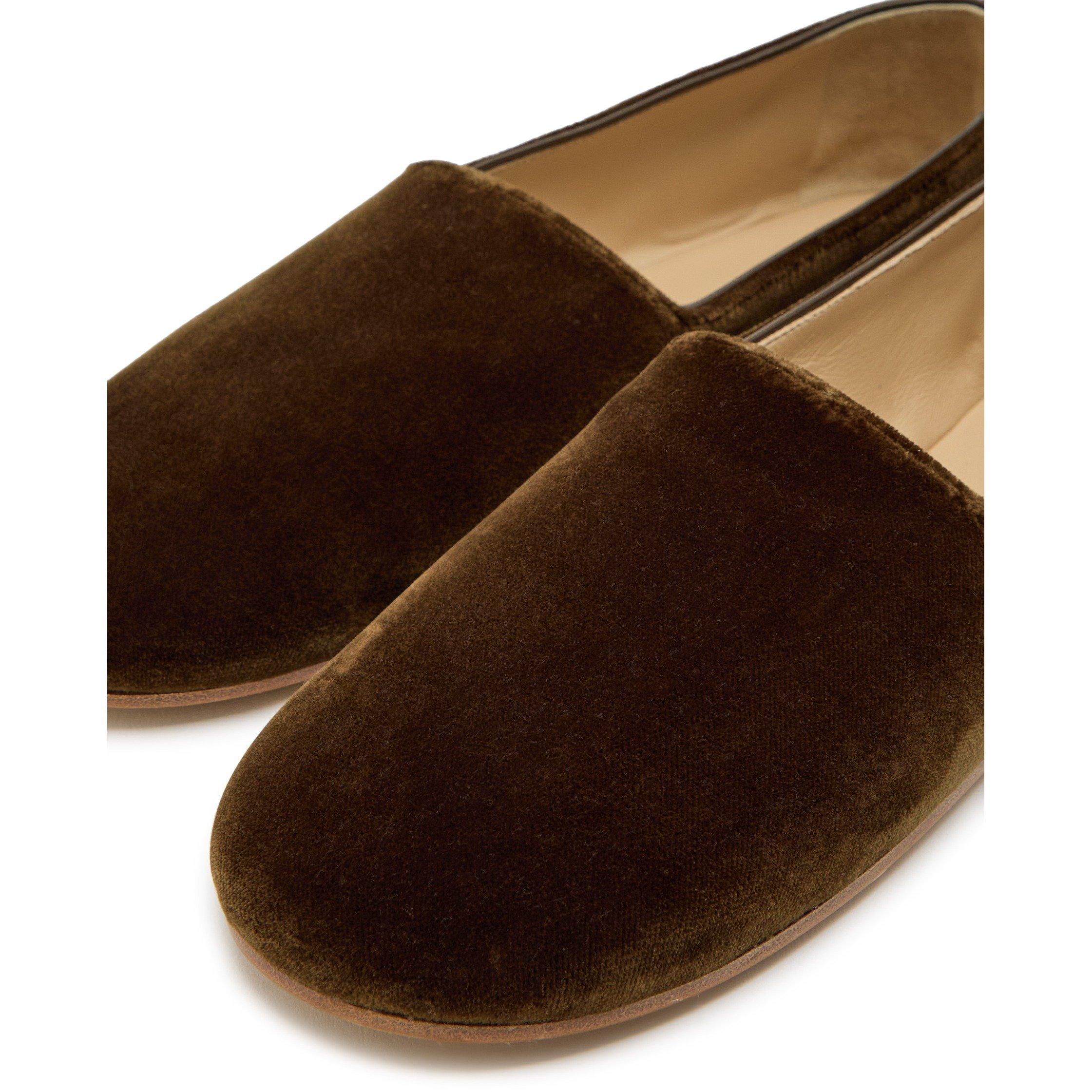BROWN - The Row - Women's Ponti Ballerina Slippers - 4