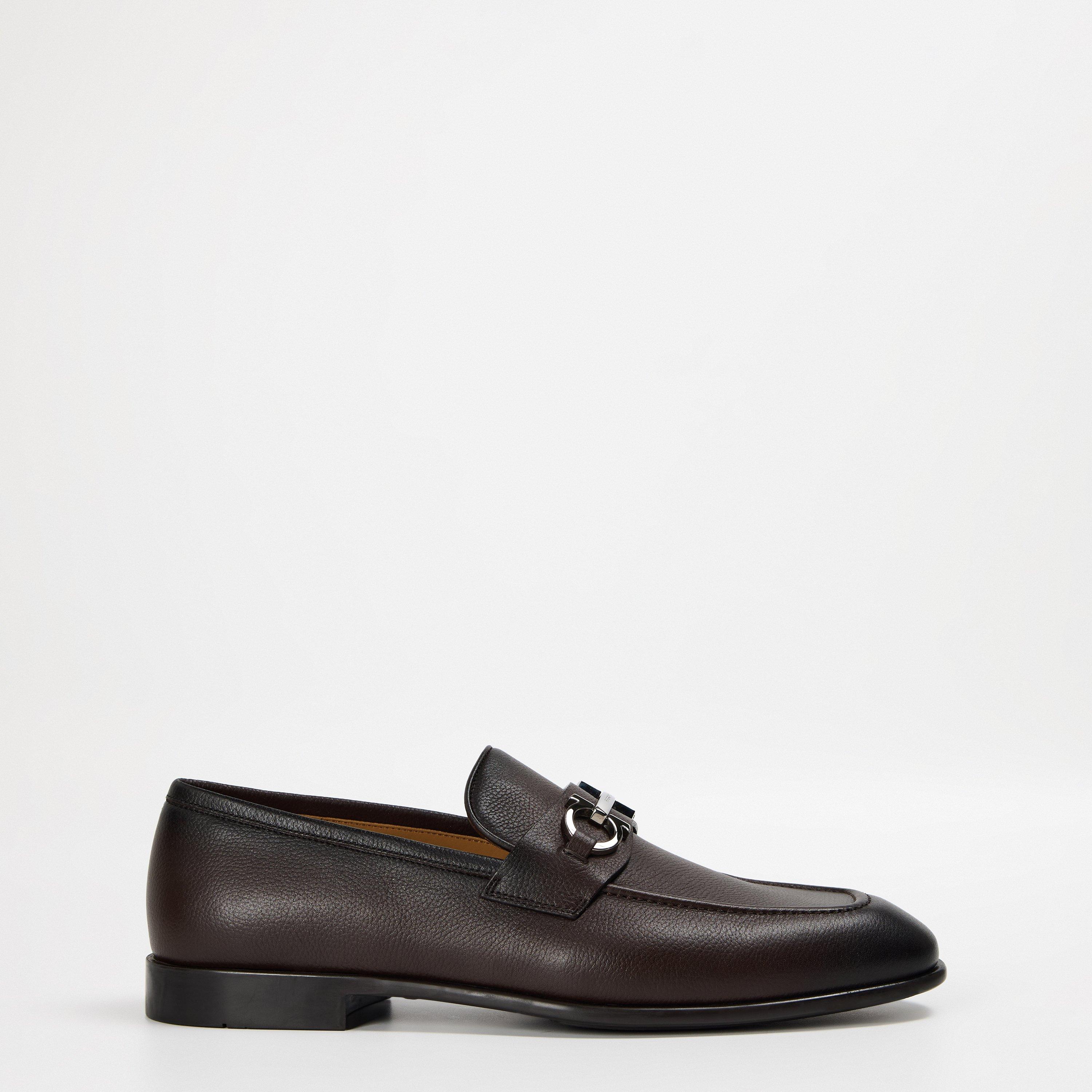 Ferragamo Mens Foster Moccasins - Moro - Size 8 (42)