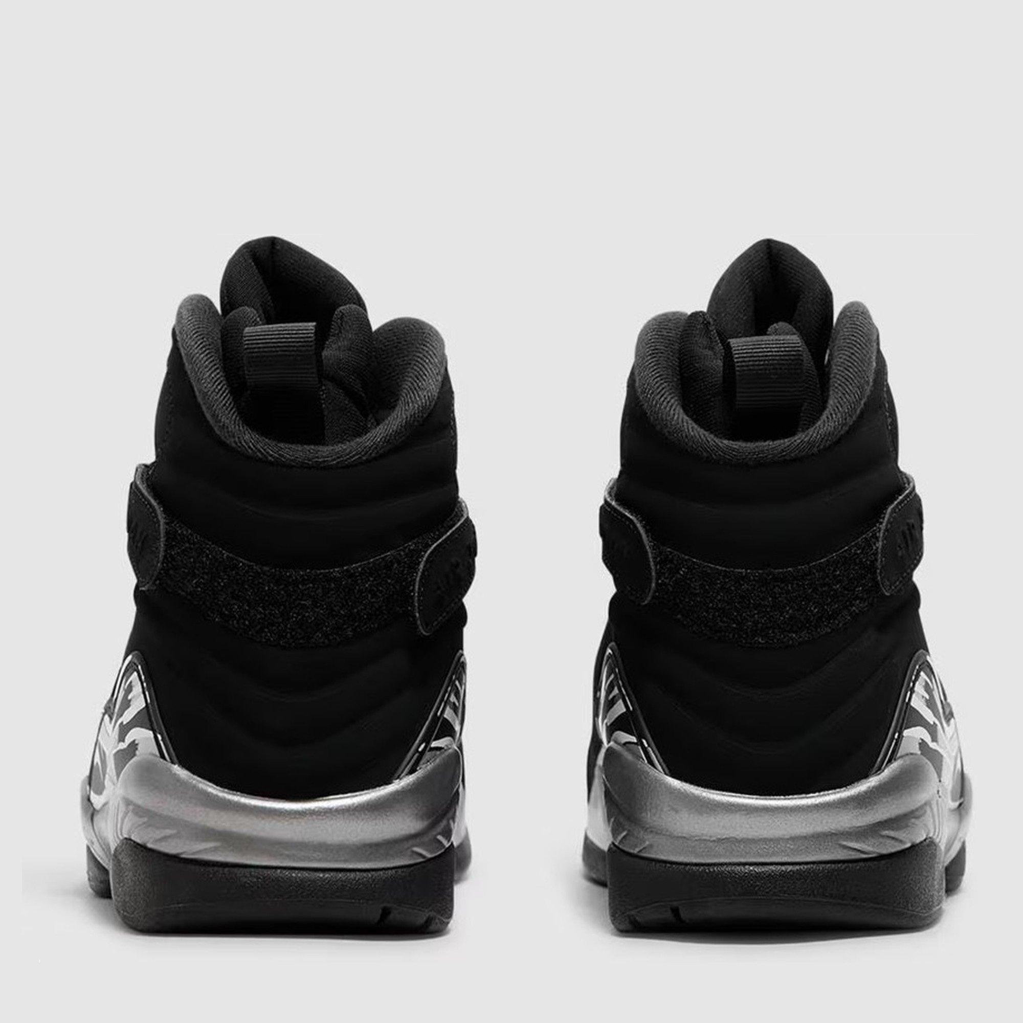 Black/White - Air Jordan - Air Jordan 8 Retro Chrome - 3