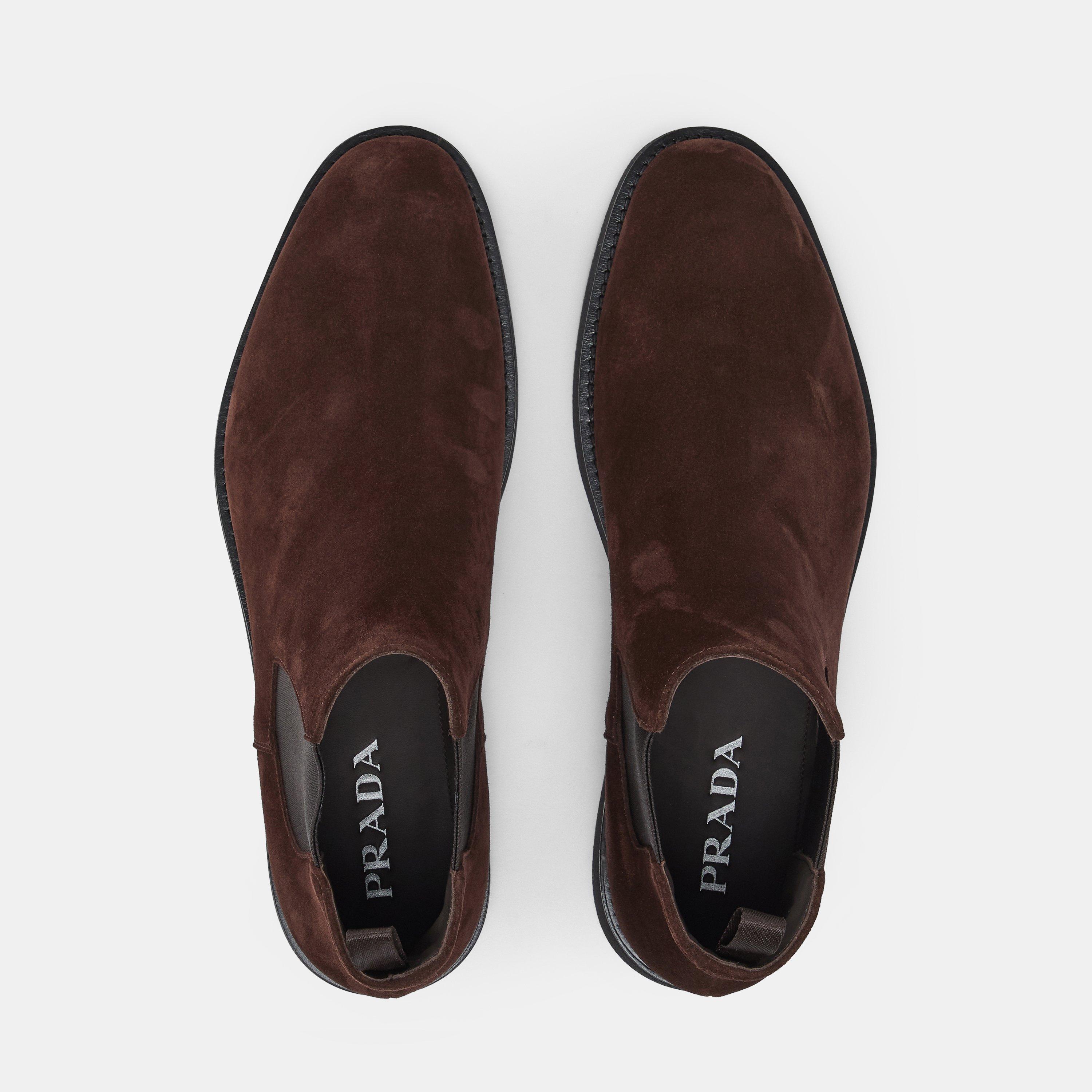 Dark Brown - Prada - Men's Chelsea Boots - 5