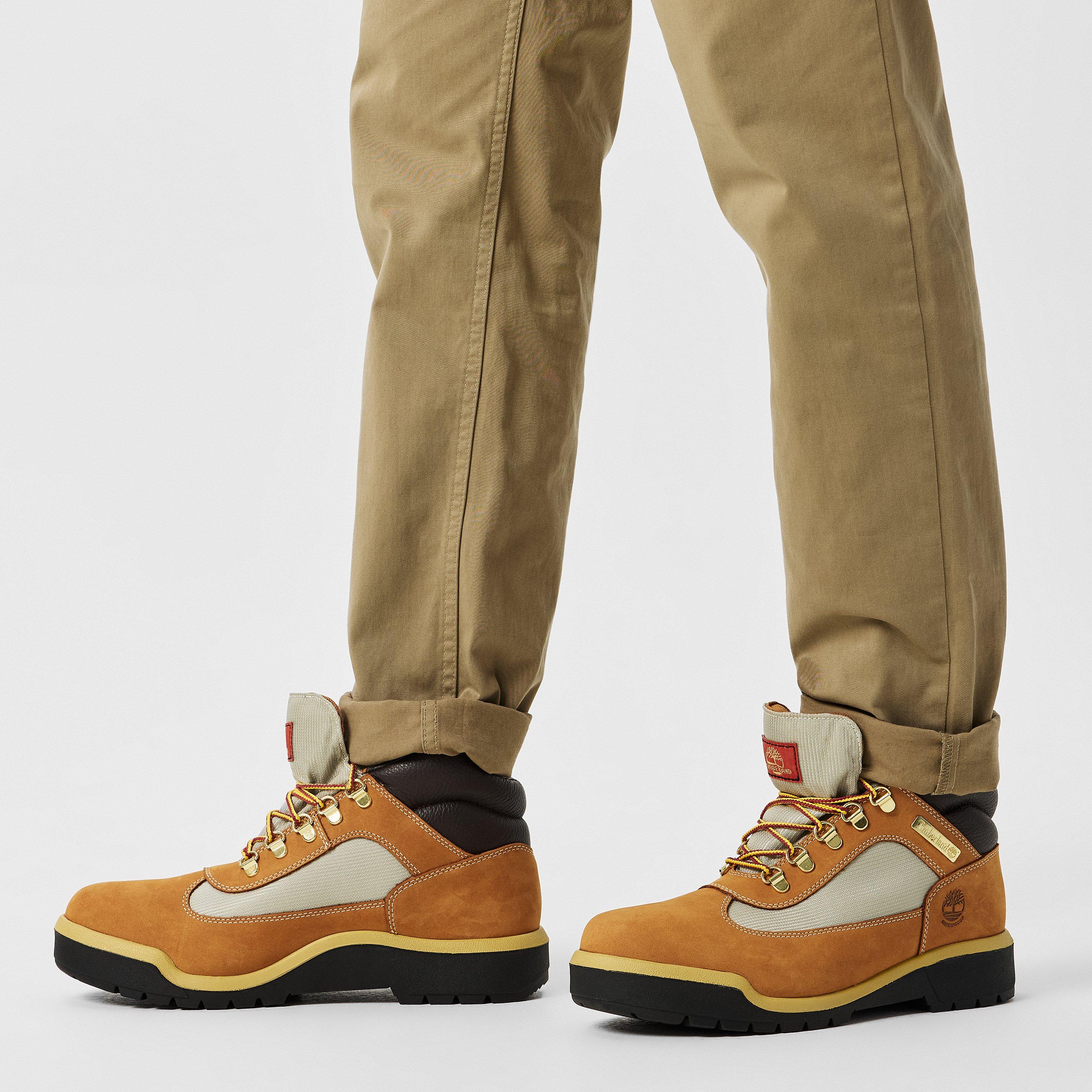 Wheat Nubuck - Timberland - Men's Mid Lace-Up Waterproof Rugged Boots - 2