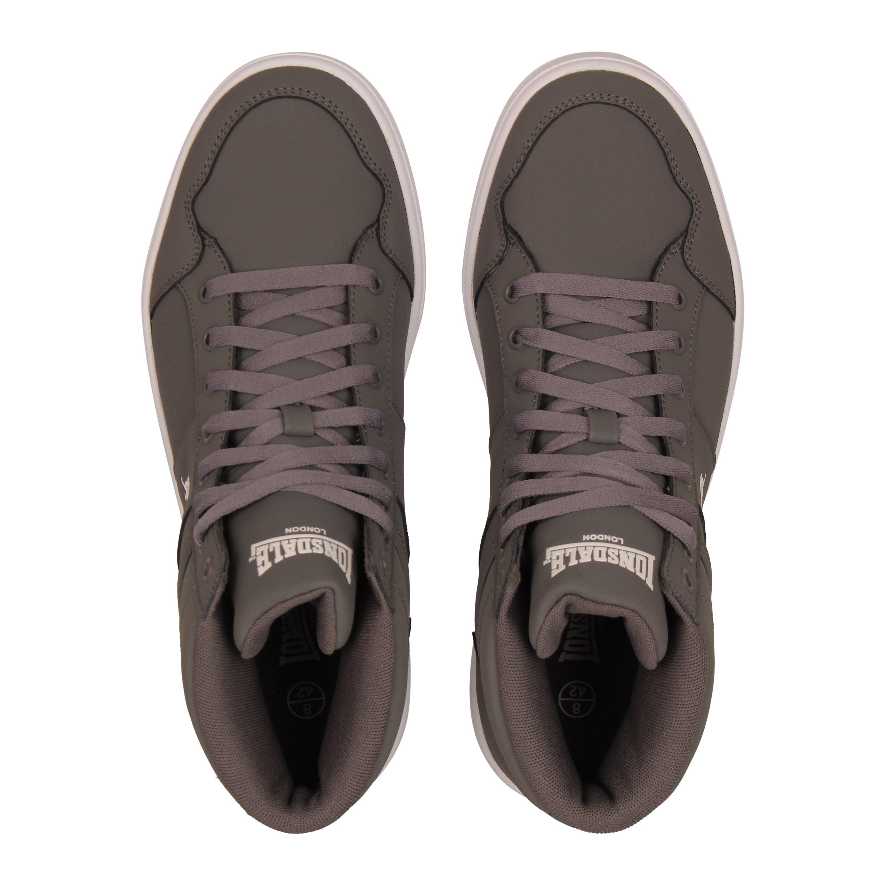 Grey/White - Lonsdale - Canons Mens Trainers - 5