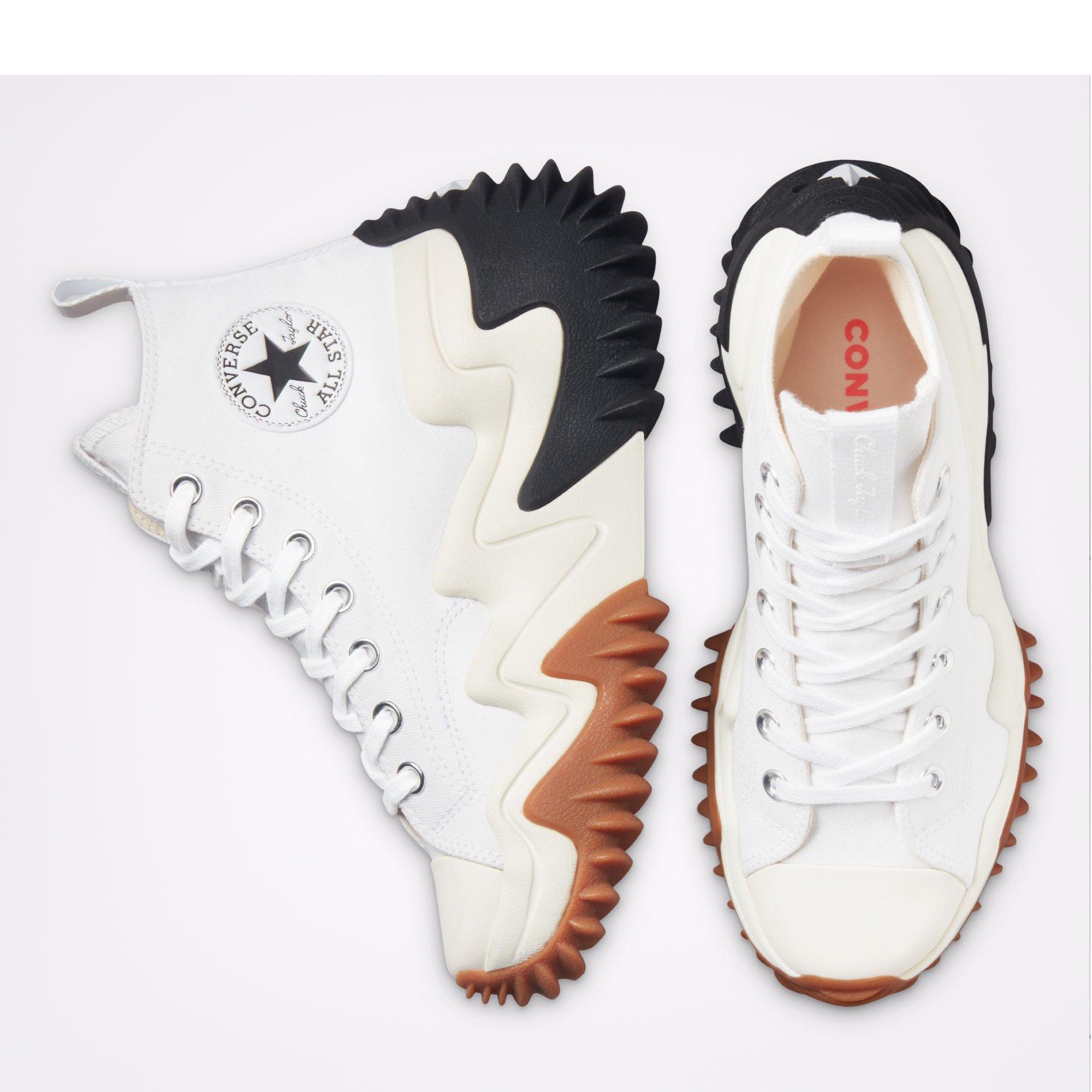 102-White/Bla - Converse - Unisex Run Star Motion Platform Trainers - 3