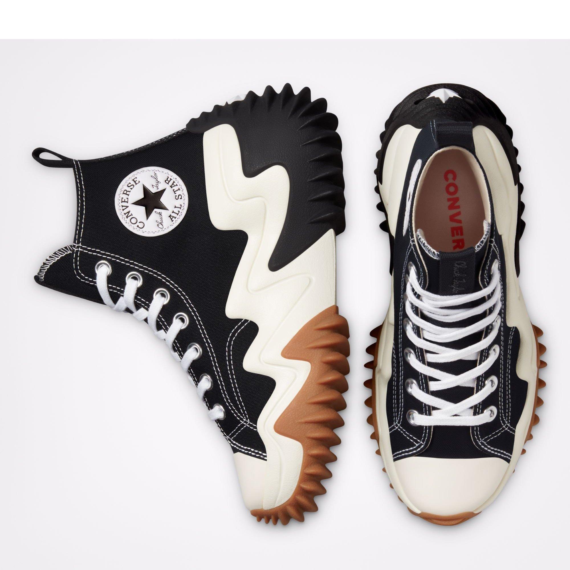 001-Black/Whi - Converse - Unisex Run Star Motion Platform Trainers - 4