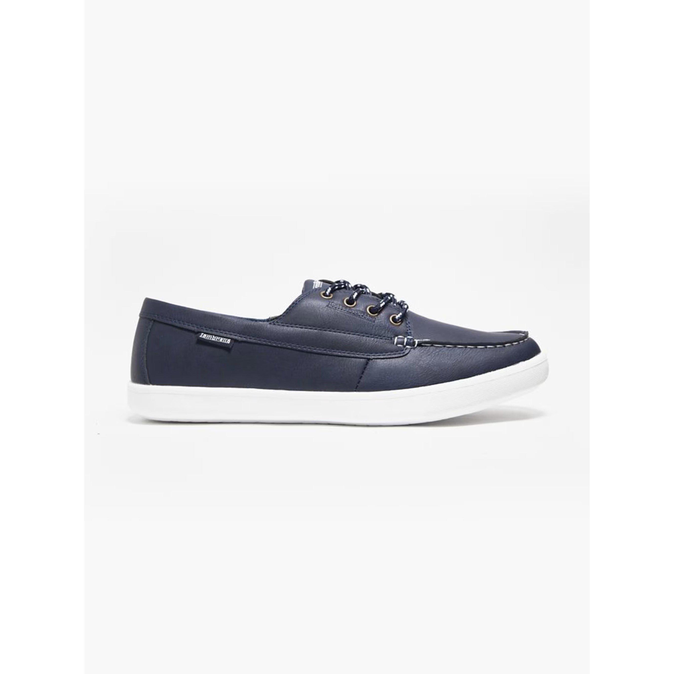 Navy - Lambretta - Men's Vulkn Boat Shoes - 1