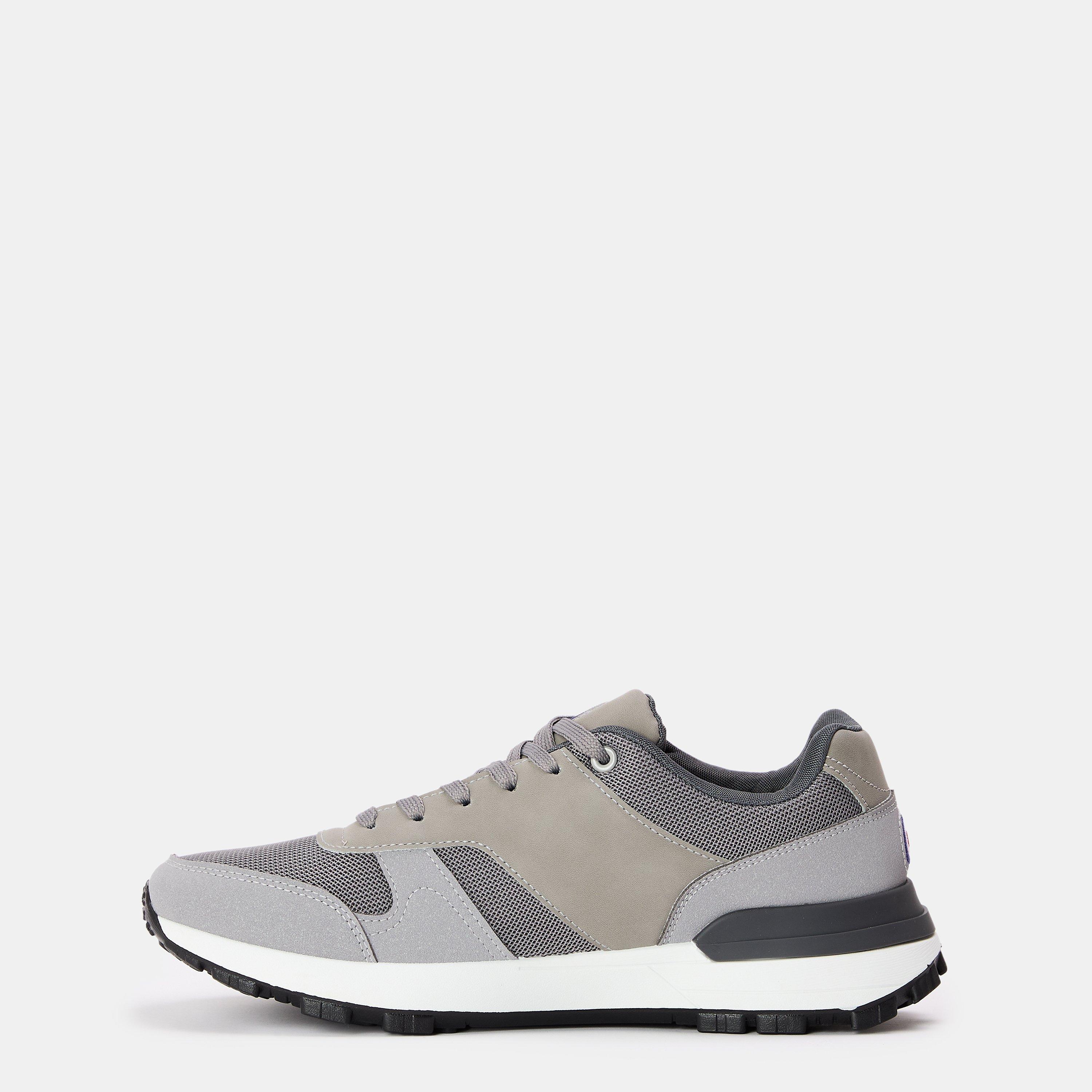 Light Grey - Lambretta - Men's Echo Court Trainers - 2