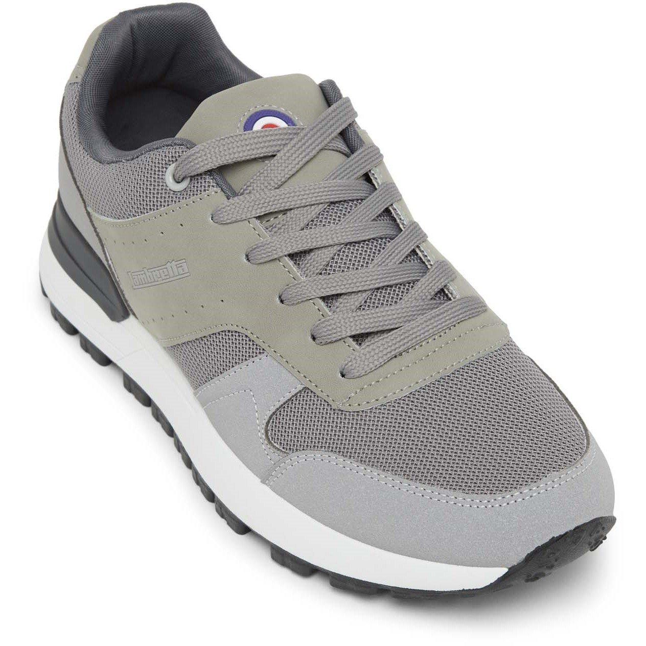 Light Grey - Lambretta - Men's Echo Court Trainers - 3