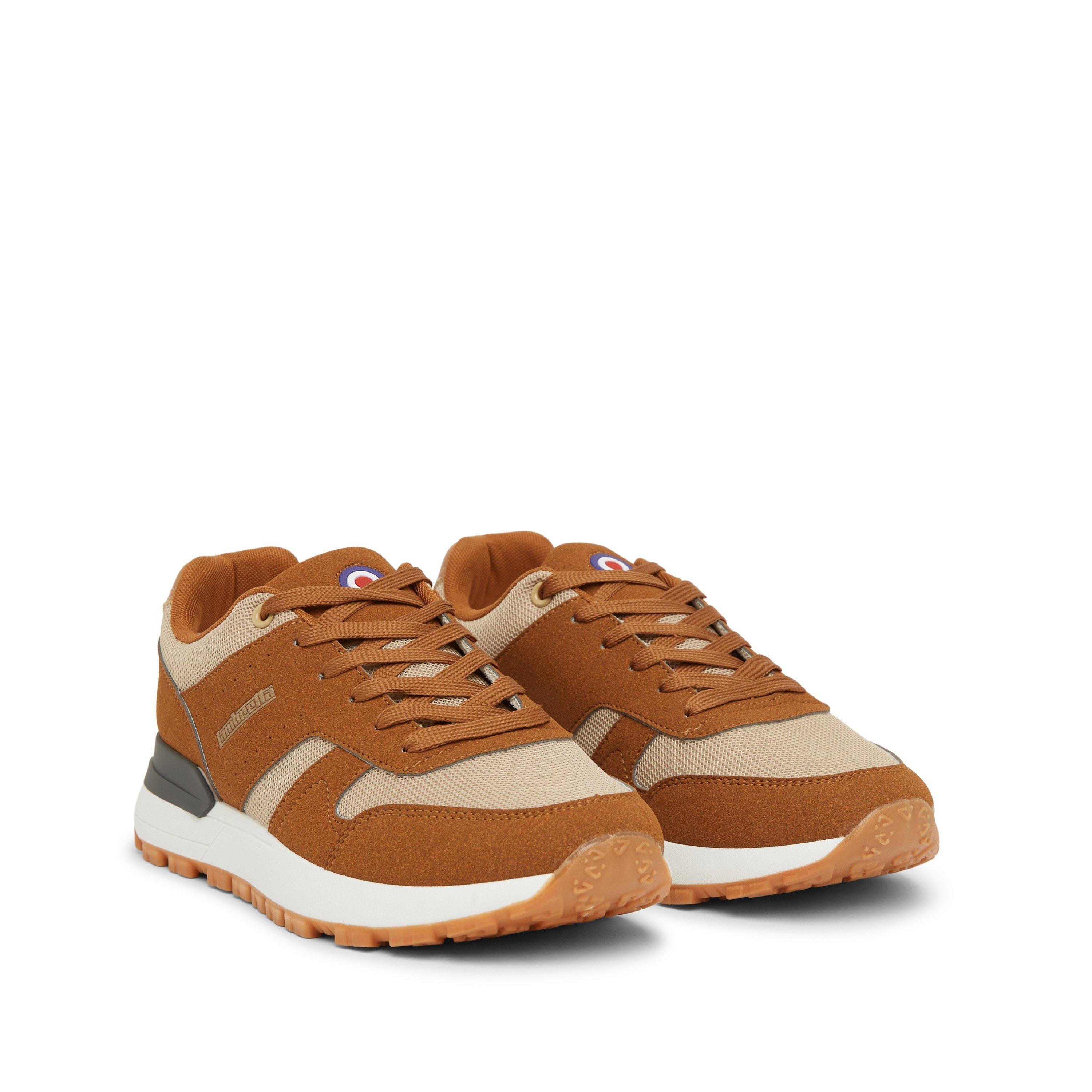 Tan/Beige - Lambretta - Echo Court Trainers - 2