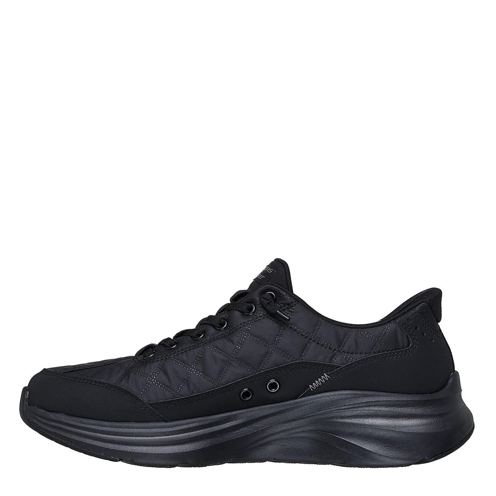 Noir - Skechers - Deconstructed Quilted Upper Sneaker Slip On Trainers Mens - 2