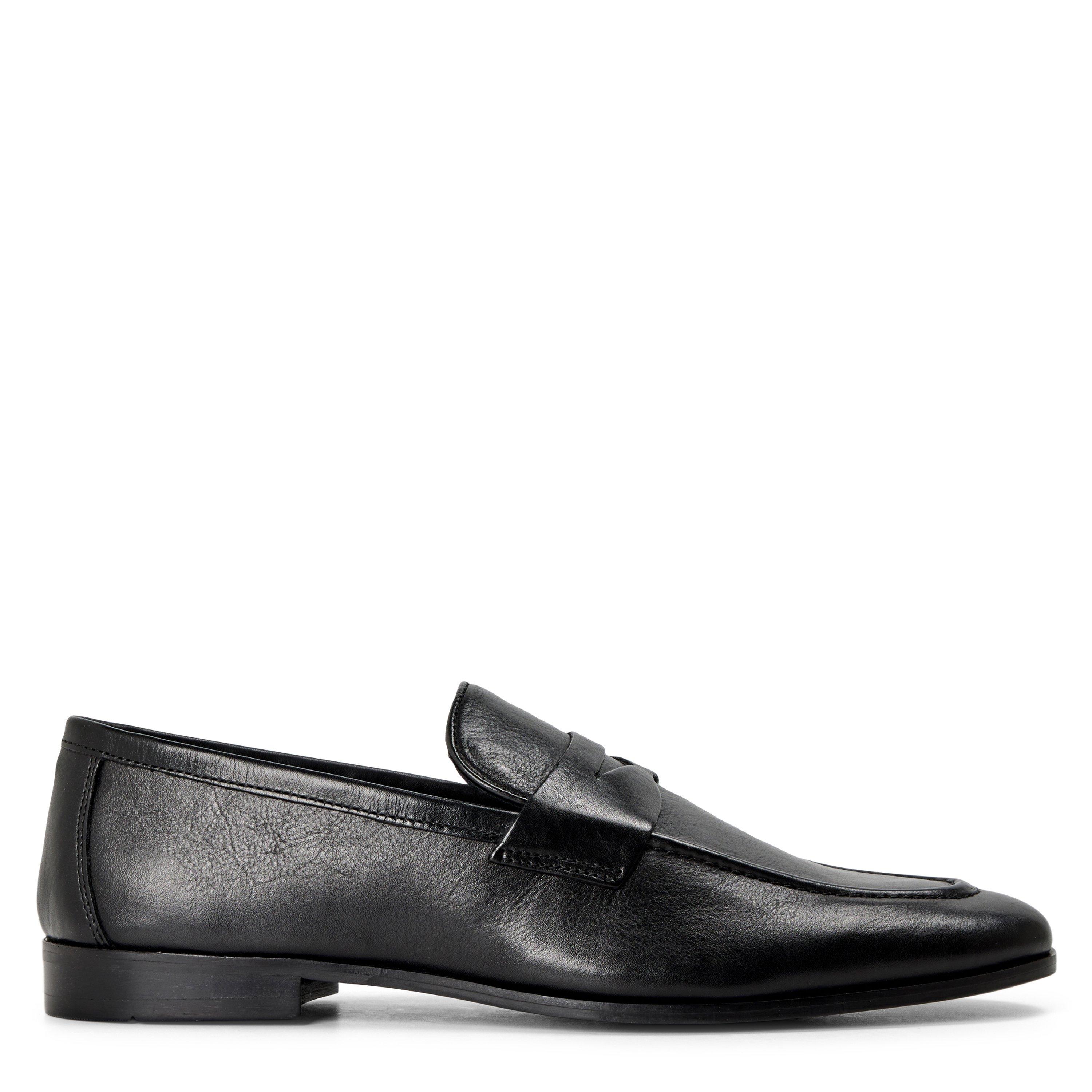 Dune London Men's Smol Leather Loafers - Black Leather - 10 (44)