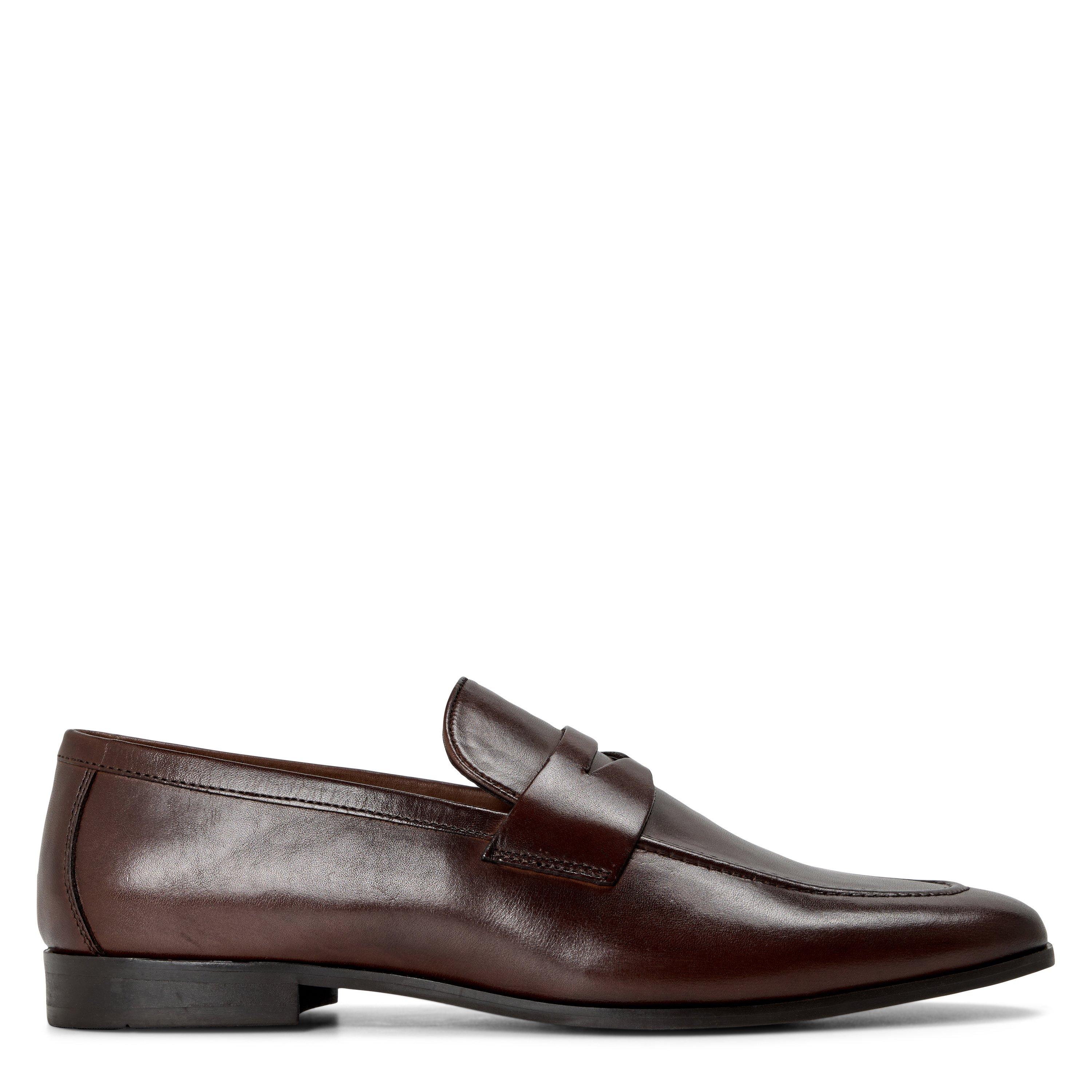 Dune London Men's Smol Leather Loafers - Brown Leather - 8 (42)