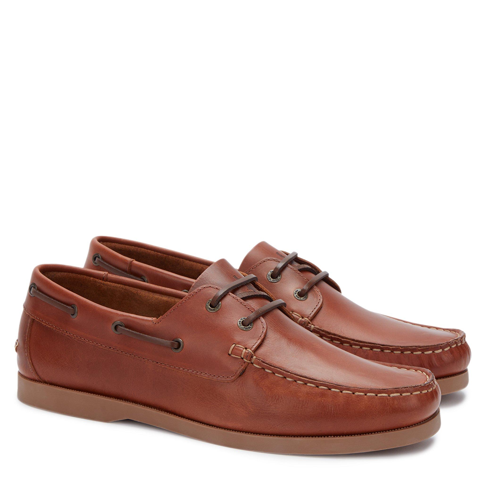 Tan - Jack Wills - Leather Boat Shoes Mens - 2