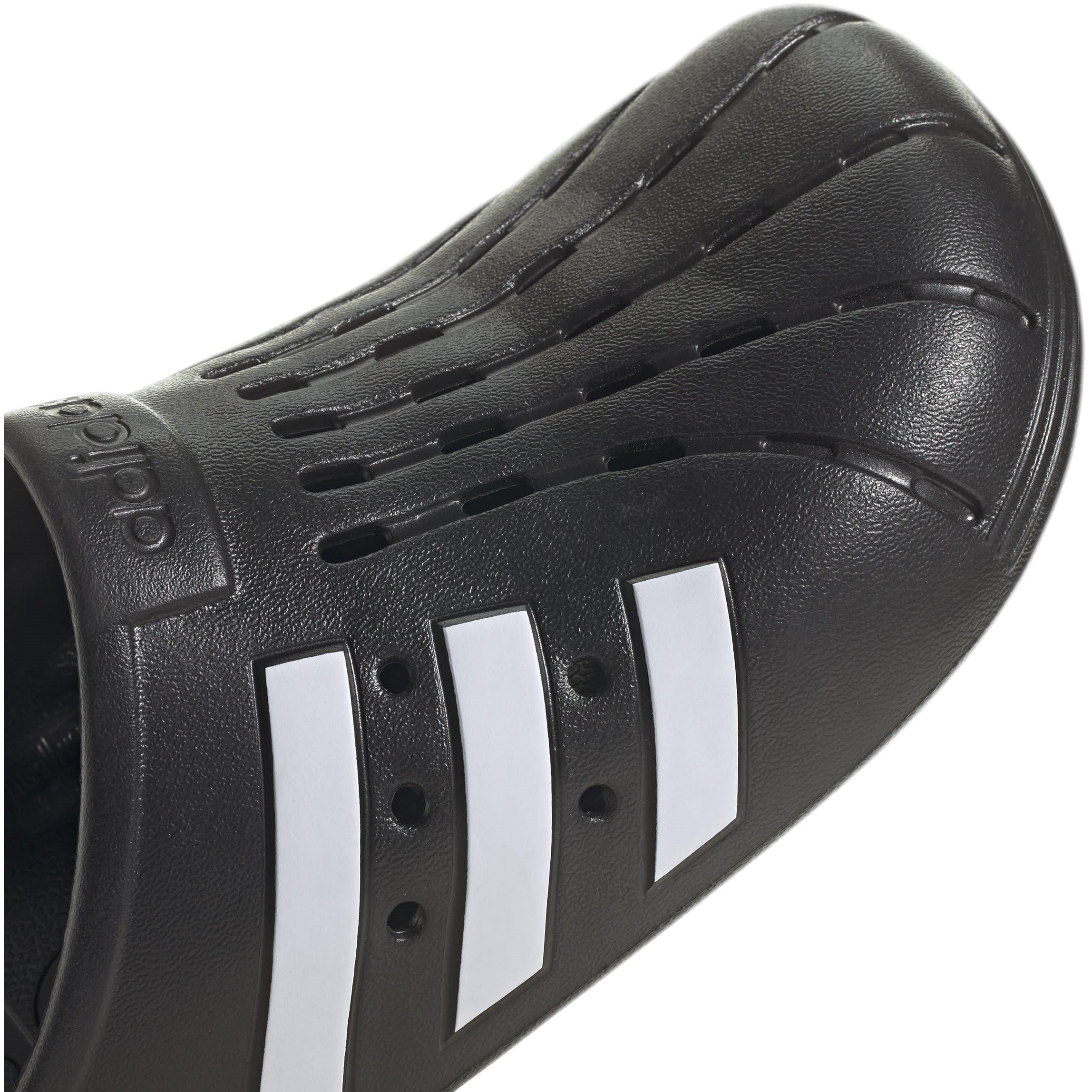 CBlk/Wht/CBlk - adidas - Adilette Clogs Mens - 7