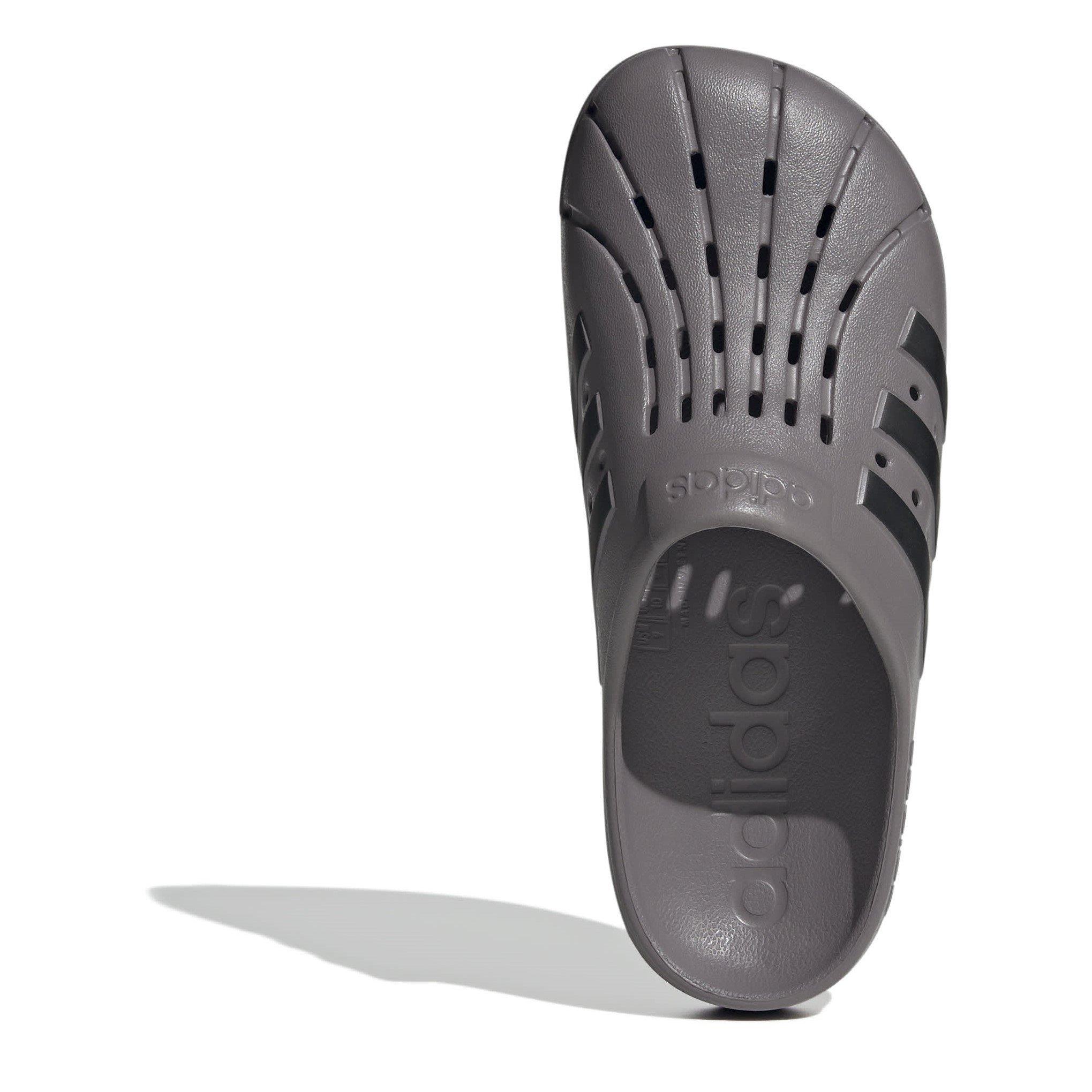 Taupe Oxide/Blk - adidas - Adilette Clogs Mens - 5