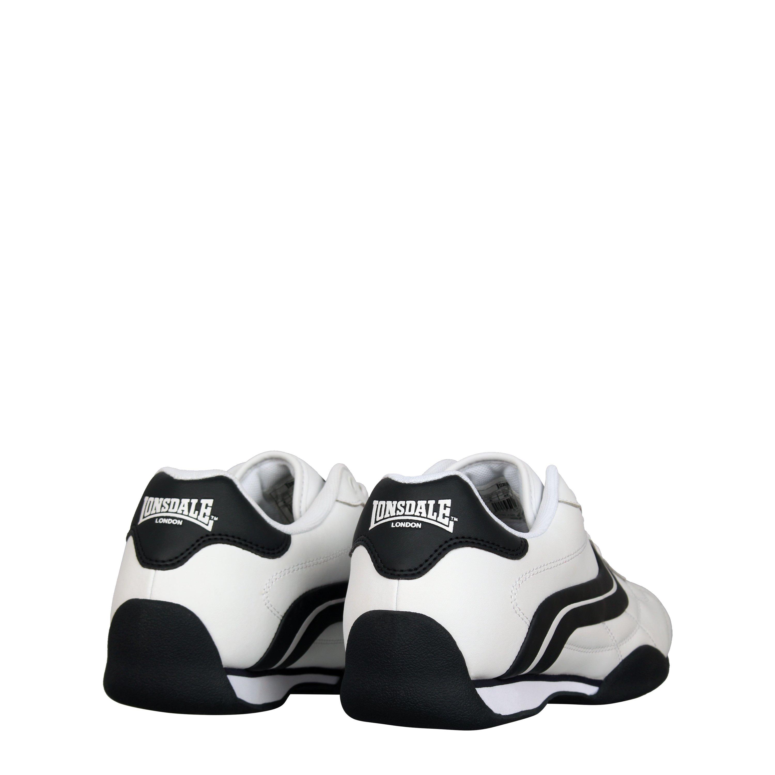 White/Navy - Lonsdale - Camden Trainers Mens - 4