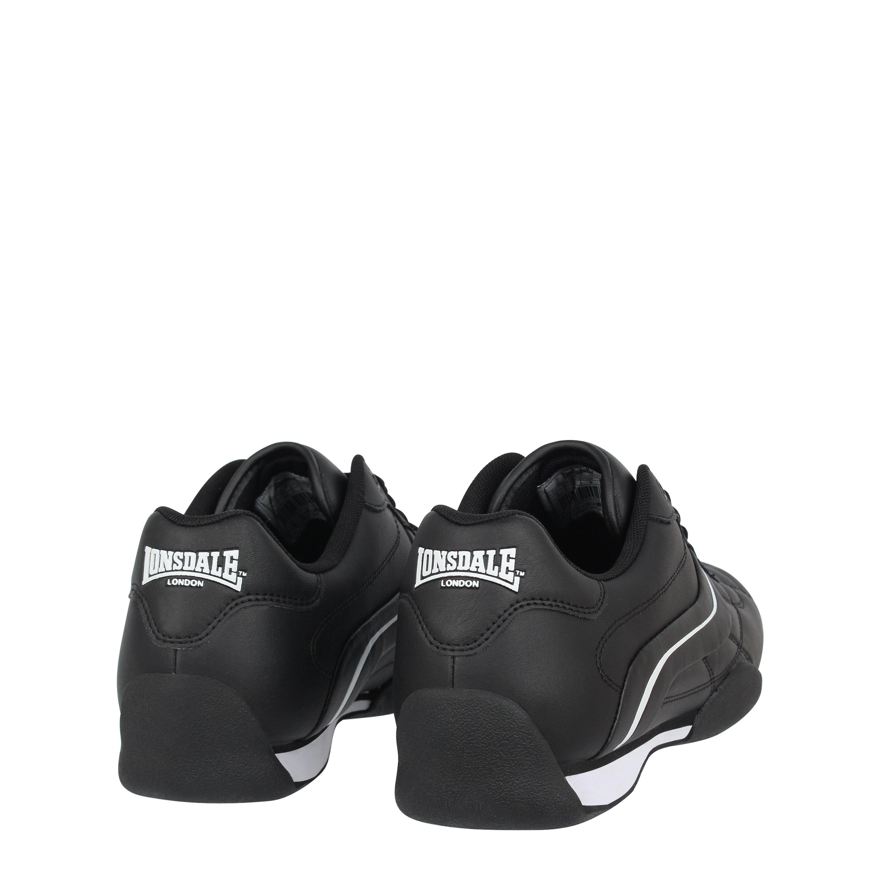 Black/White - Lonsdale - Camden Trainers Mens - 4