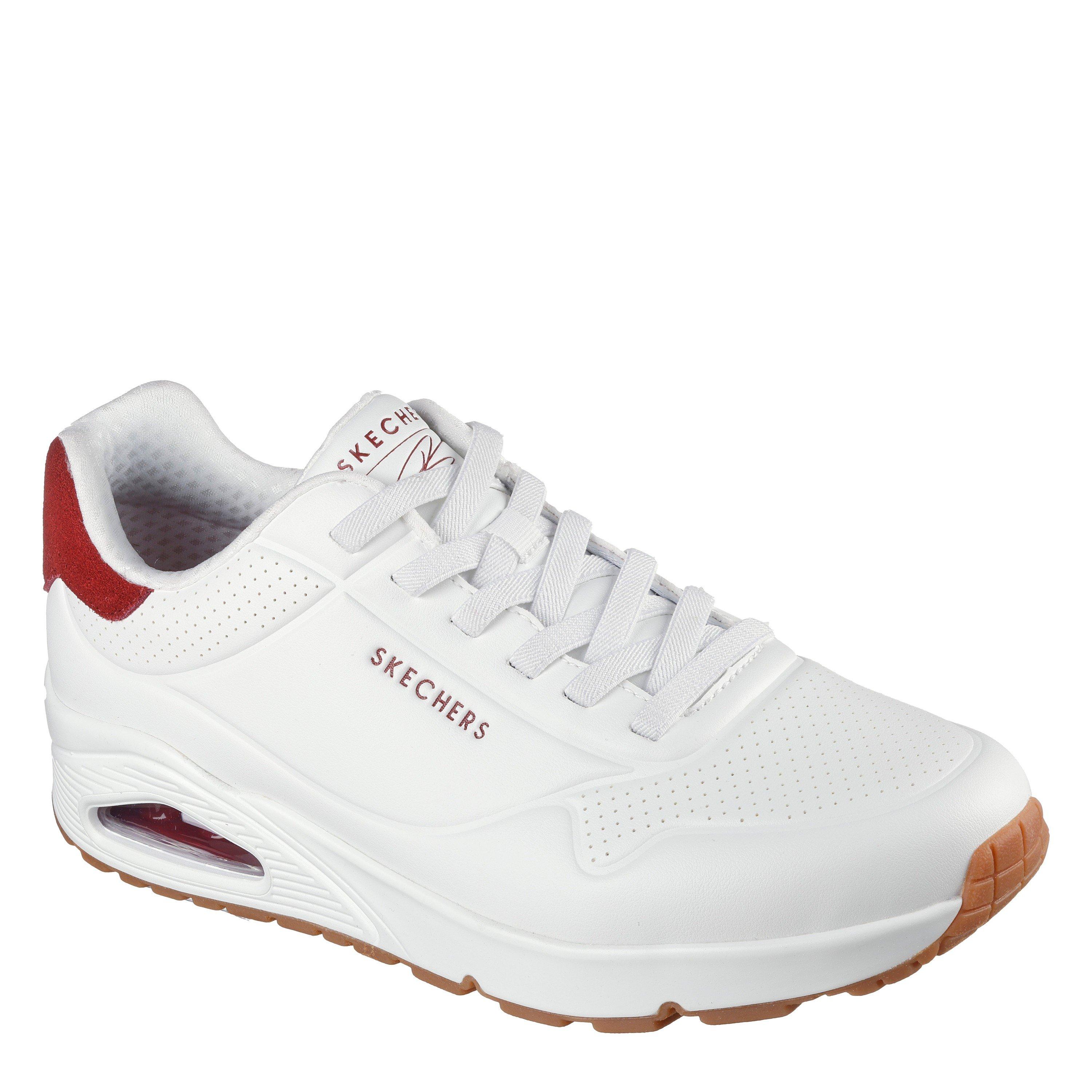 Blanc/Bordeaux - Skechers - Men's Harry Kane Collab Bungee Lace Low-Top Trainers - 3