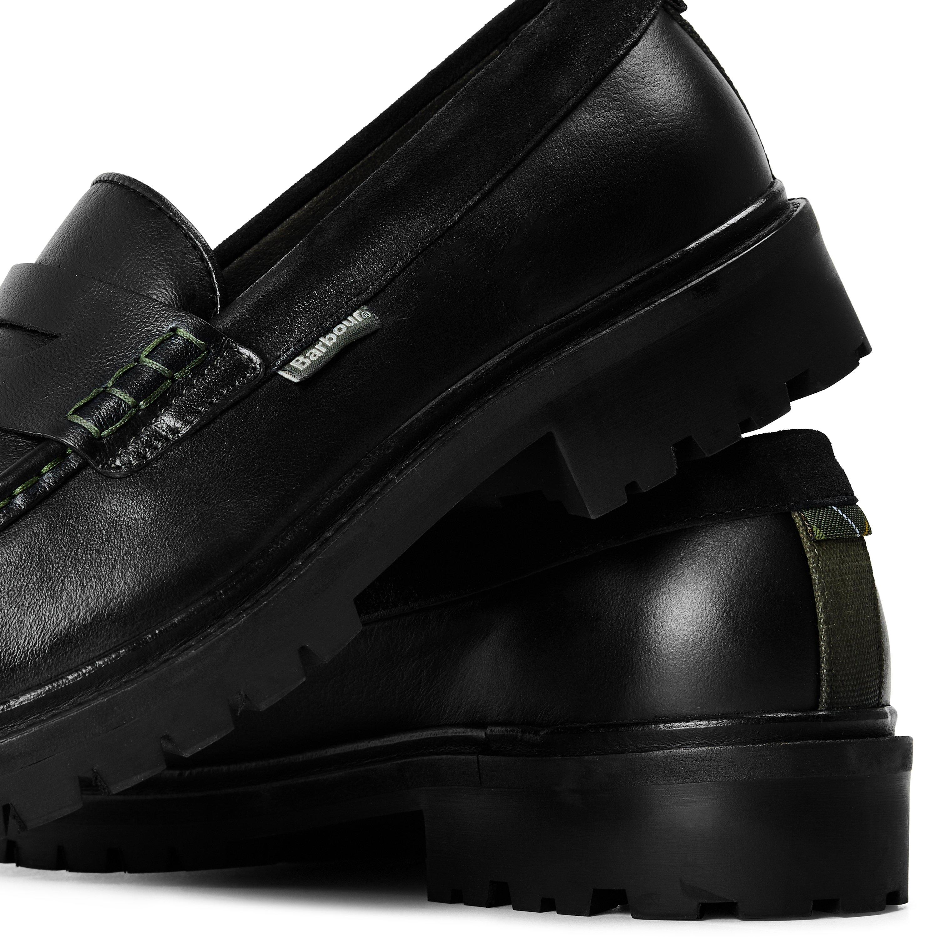 Black - Barbour - Men's Croxton Leather Loafers - 3