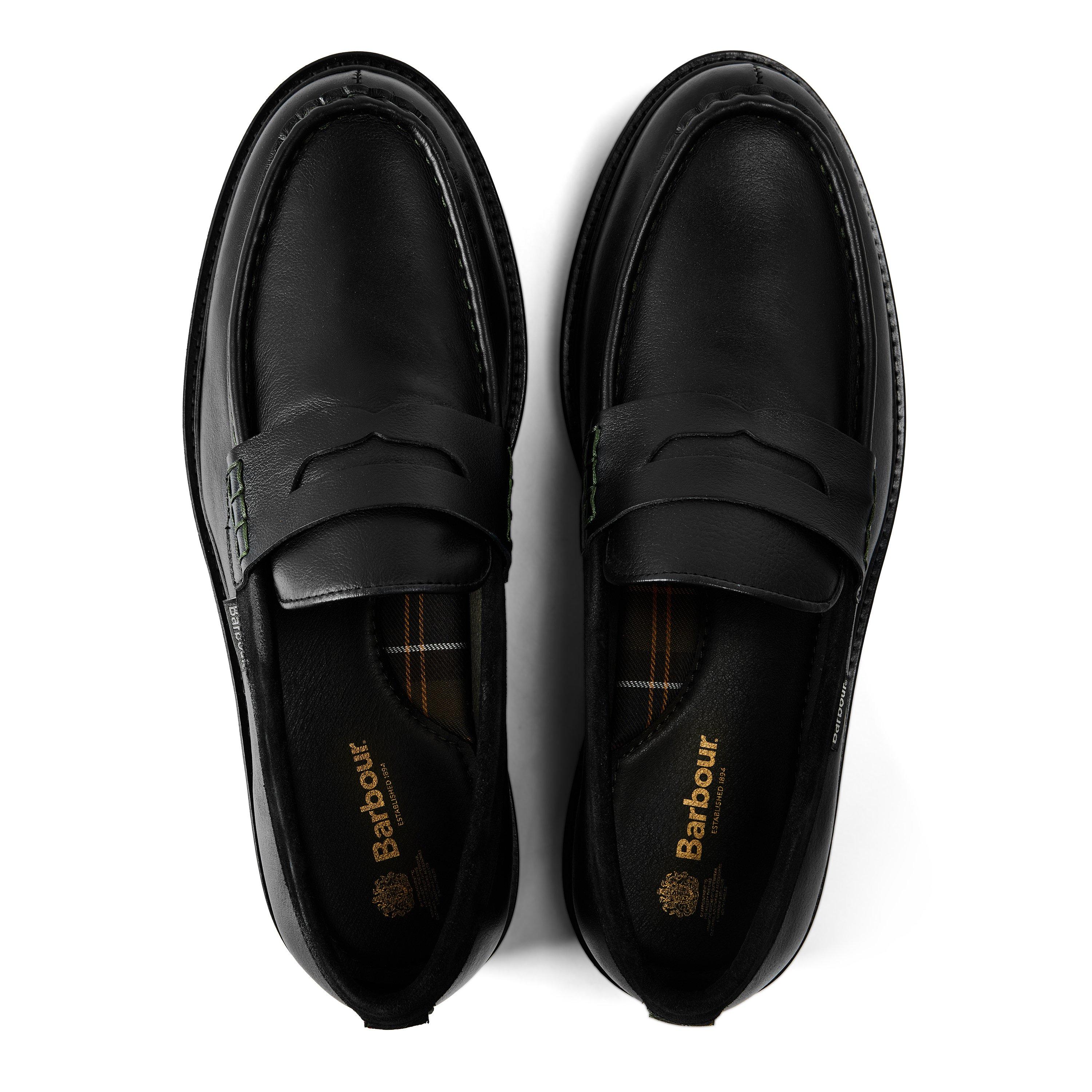 Black - Barbour - Men's Croxton Leather Loafers - 4